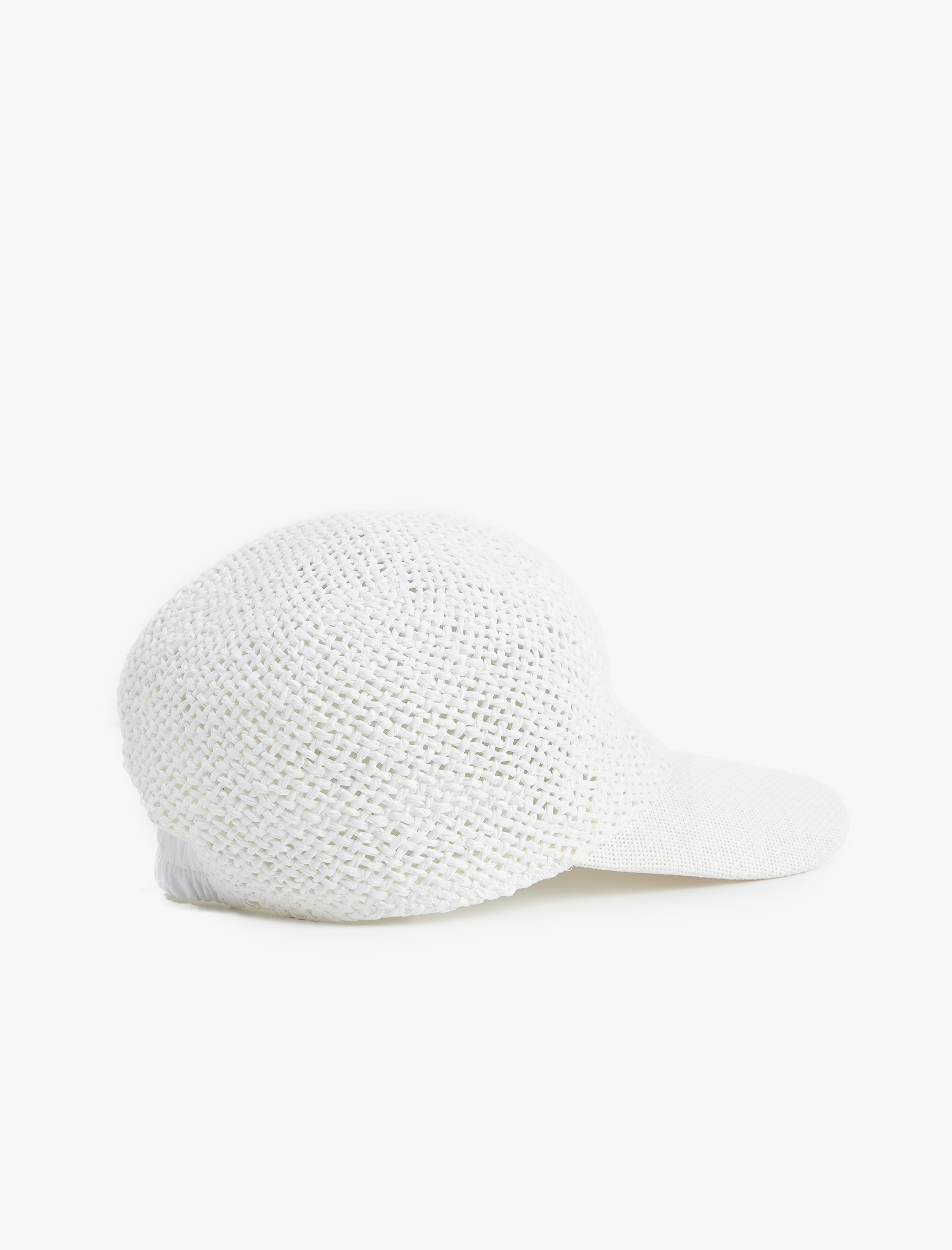  Kadın Kurdele Detaylı Hasır Kep Şapka