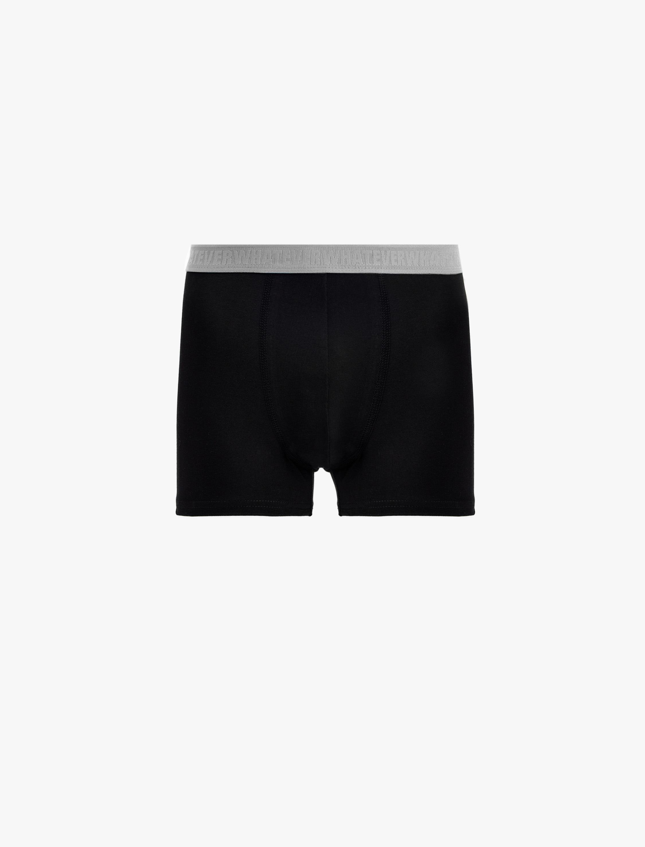   Pamuklu Çok Renkli Bel Detaylı 3'lü Boxer Seti