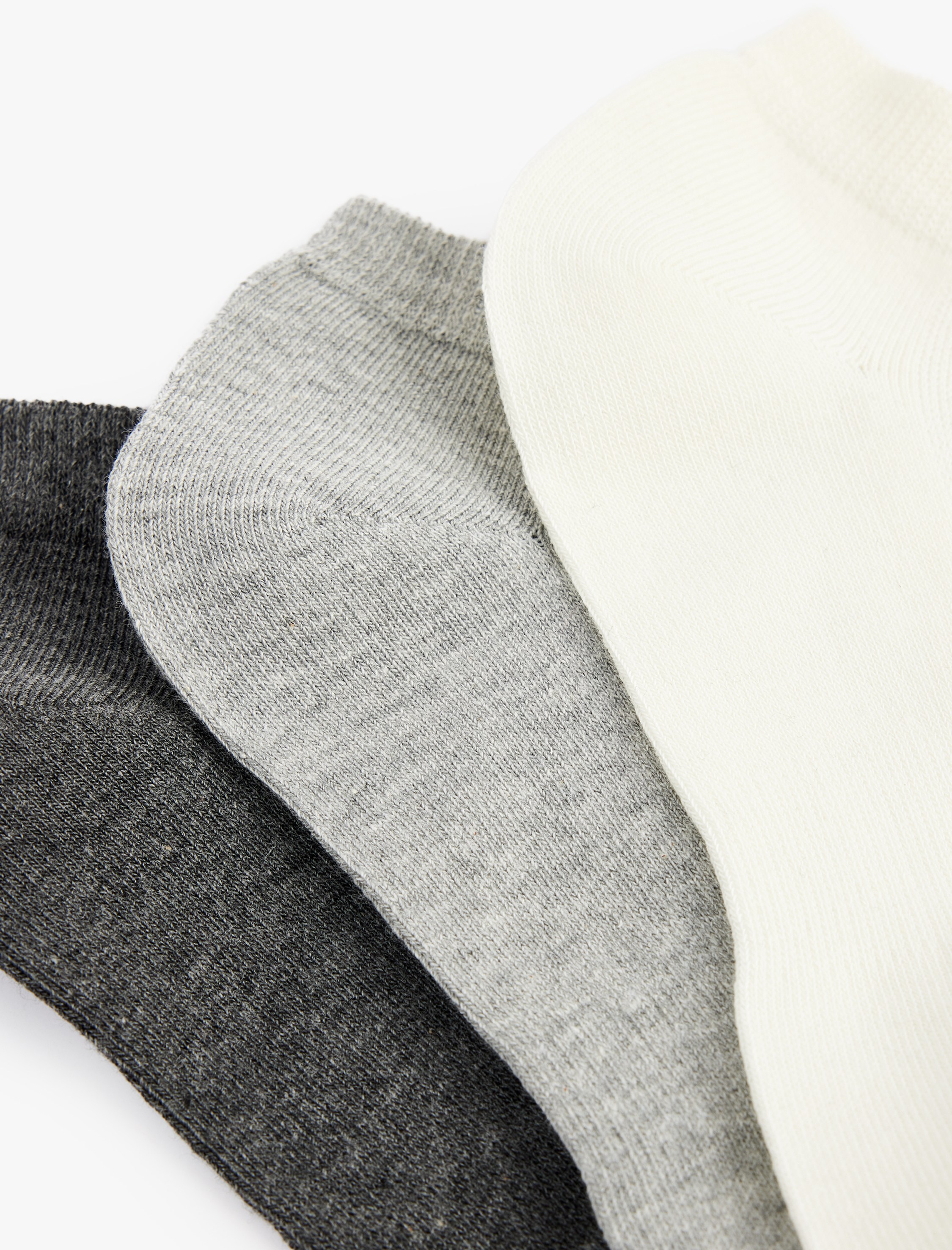  Erkek 3'lü Desenli Patik Çorap Seti