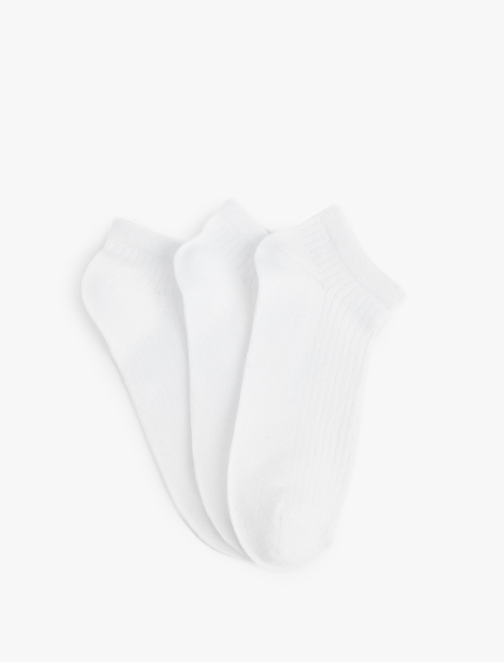 Kadın 3'lü Pamuklu Basic Çorap Seti