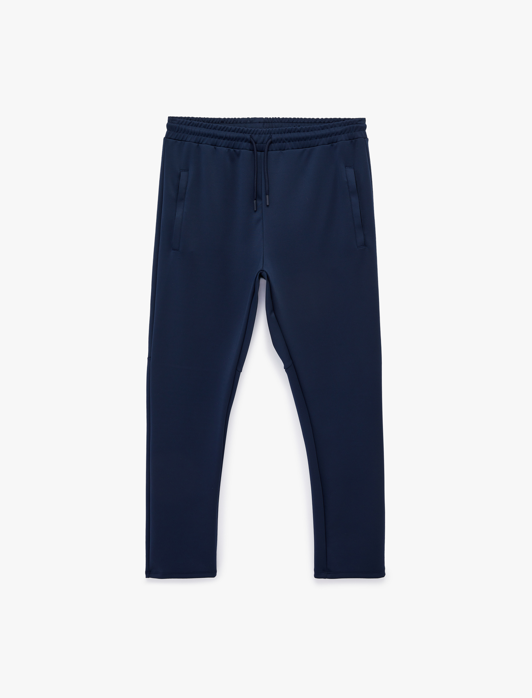   Scuba Kumaş Biyeli Beli Bağcıklı Cepli Spor Eşofman Altı