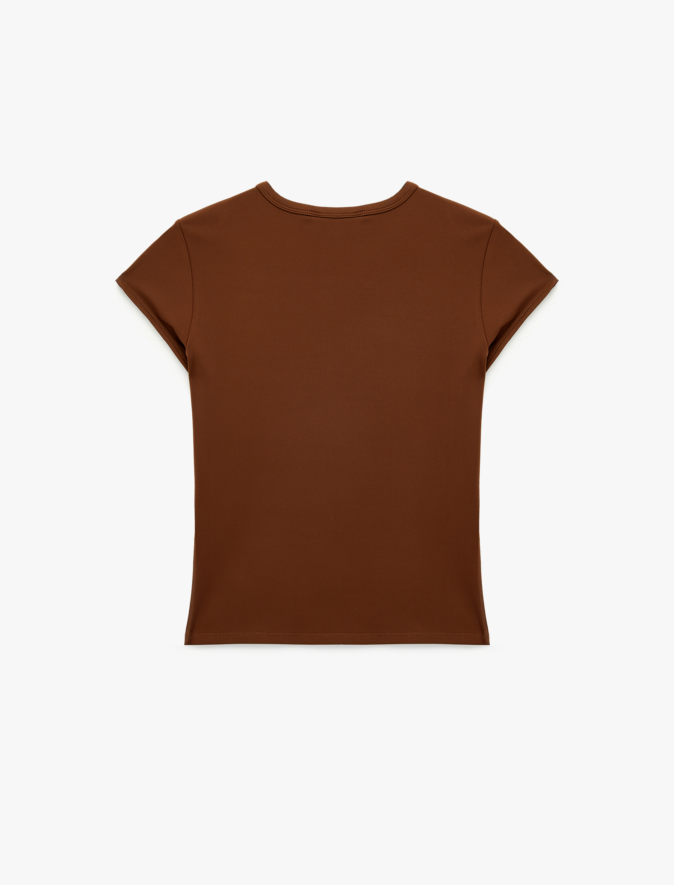   Slim Fit Uzun Kollu Bisiklet Yaka Spor Tişört