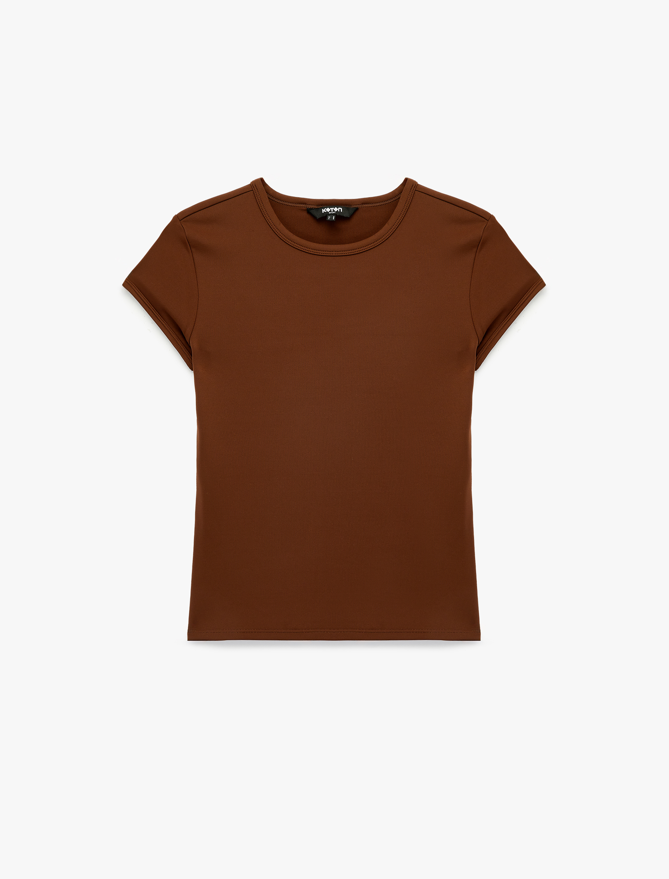   Slim Fit Uzun Kollu Bisiklet Yaka Spor Tişört