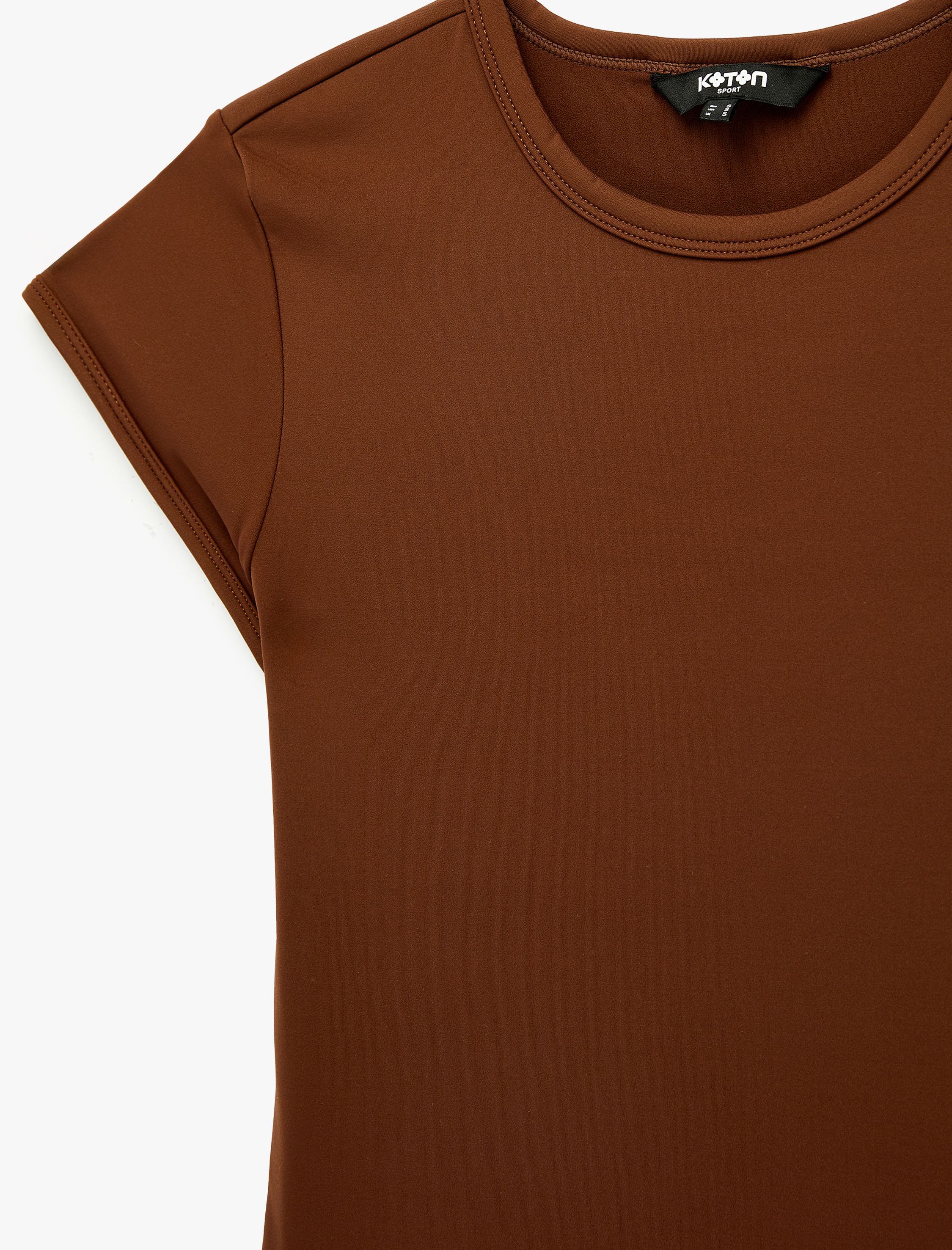   Slim Fit Uzun Kollu Bisiklet Yaka Spor Tişört