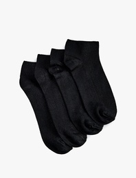 4'lü Viskon Bambu Patik Çorap Seti