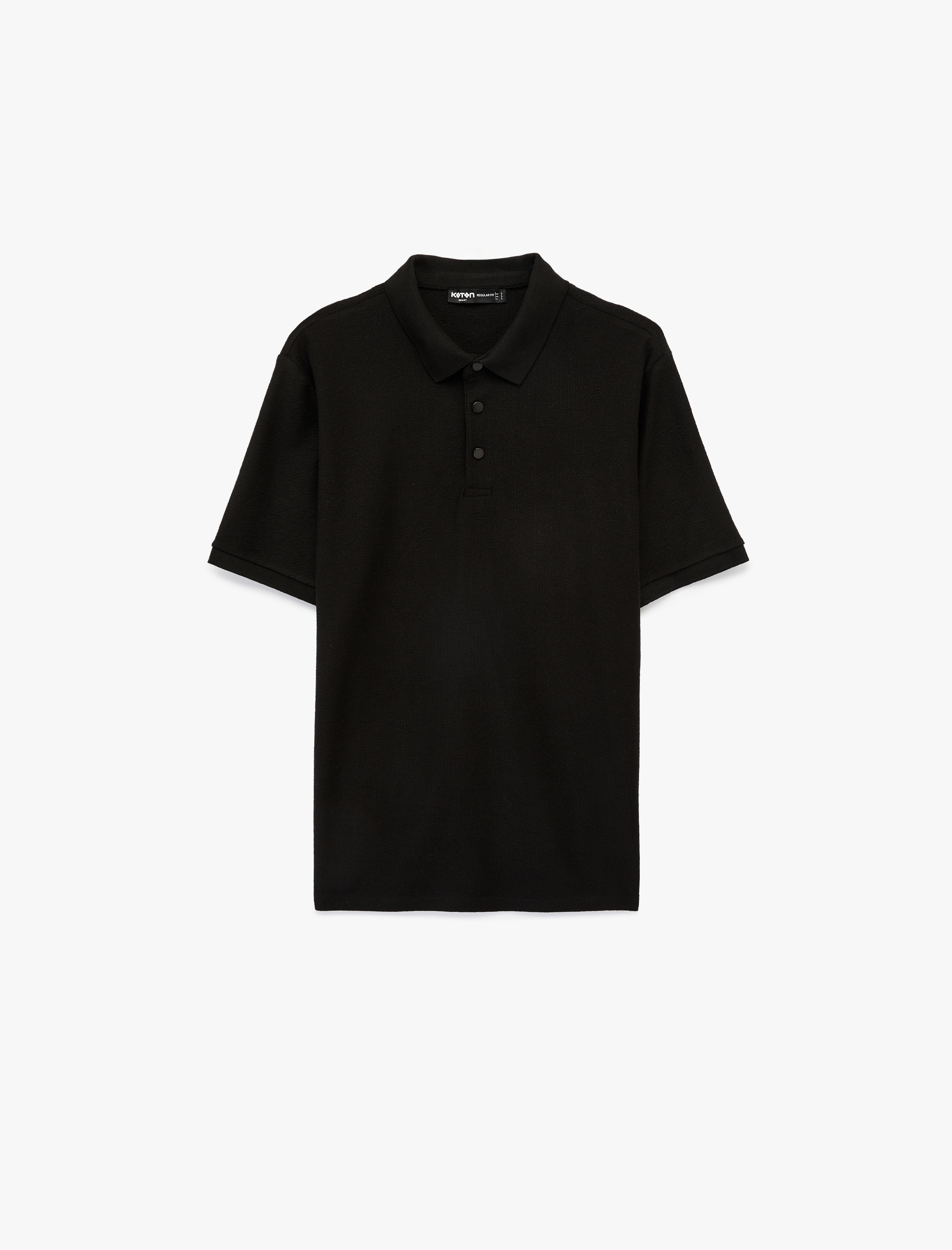   Regular Fit Kısa Kollu Düğmeli Polo Yaka Tişört