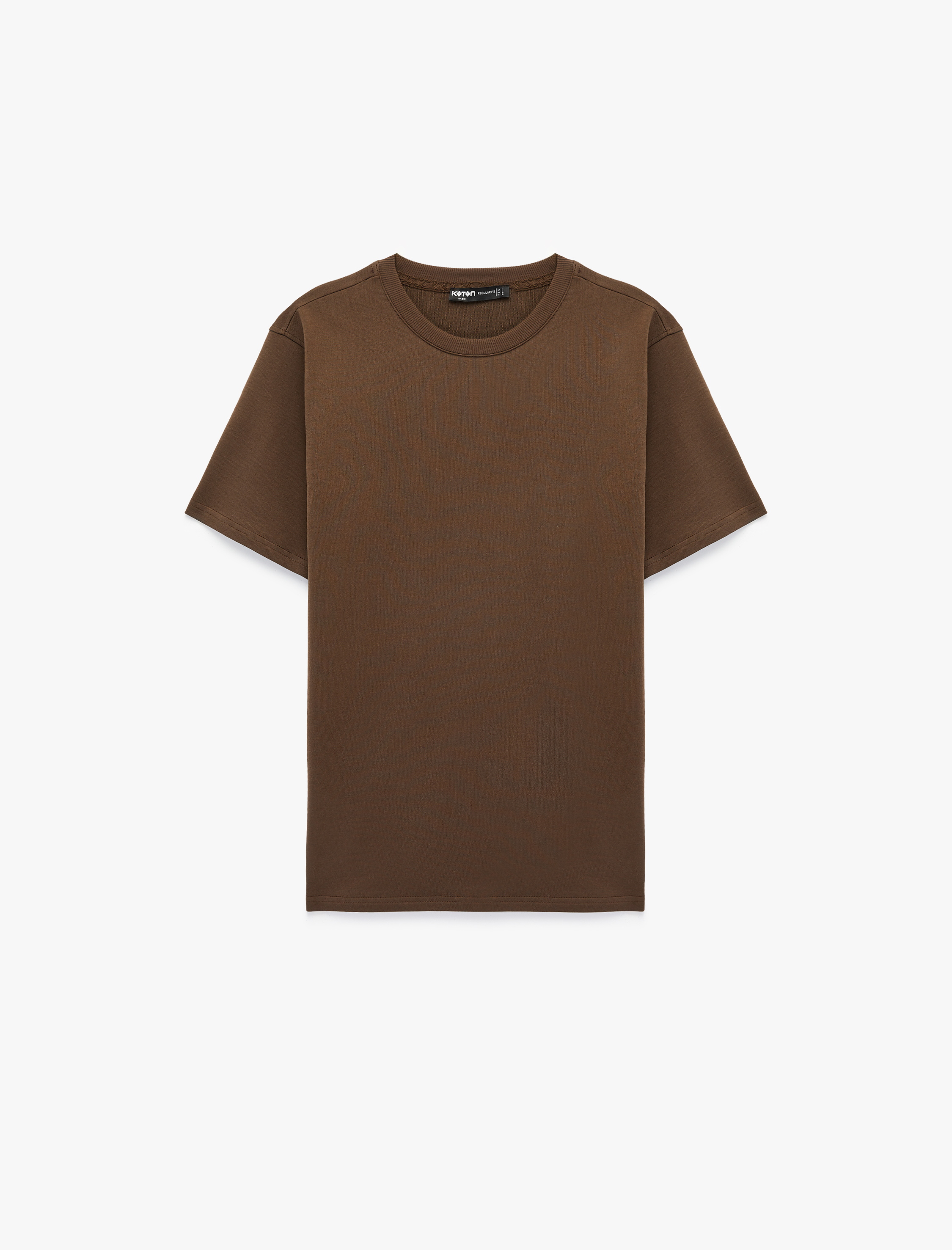   Regular Fit Kısa Kollu Bisiklet Yaka Pamuklu Basic Tişört