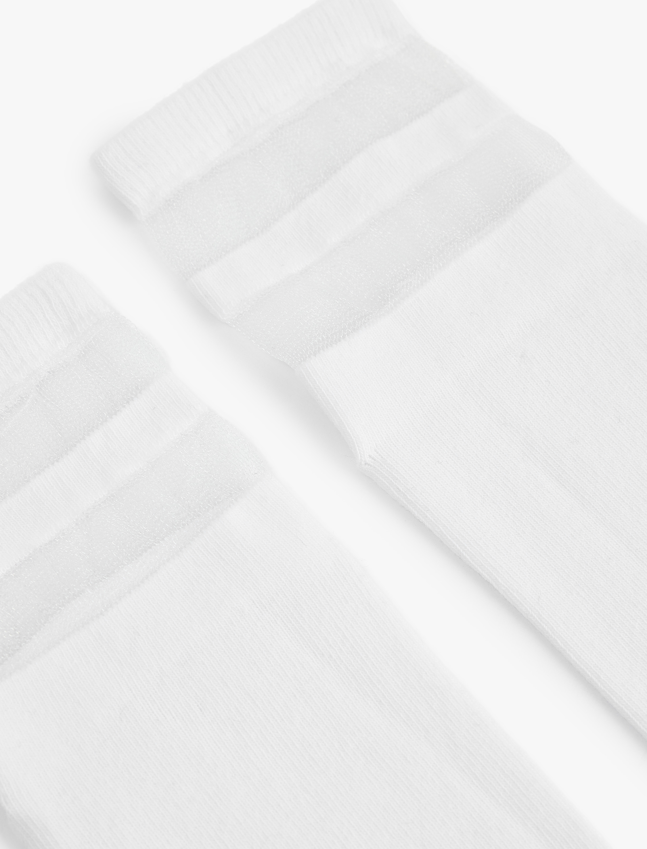  Kadın Pamuklu Çizgili Kaydırmaz Taban Detaylı Soket Yoga Çorabı