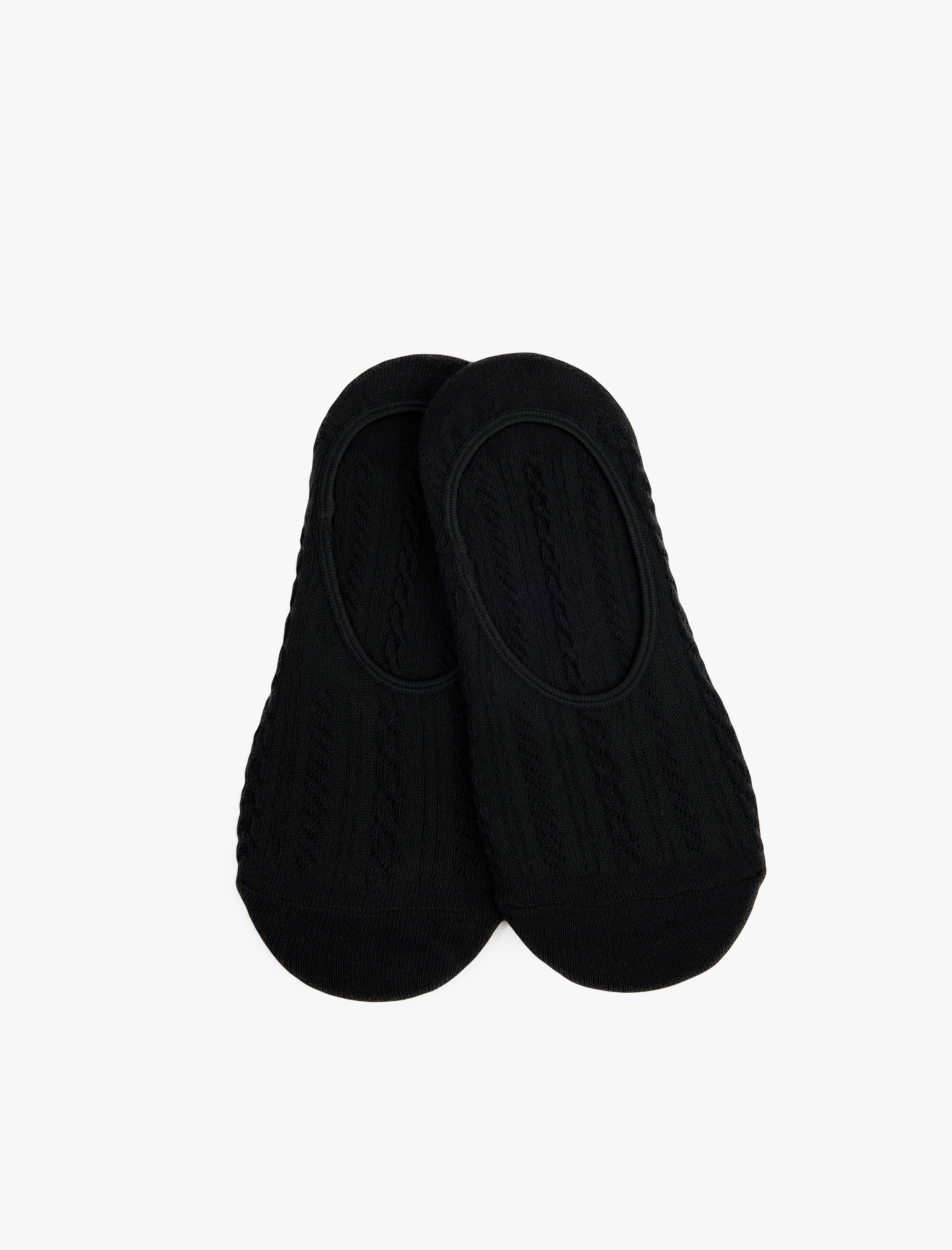  Kadın Dokulu Pamuklu 2'li Babet Çorap Seti