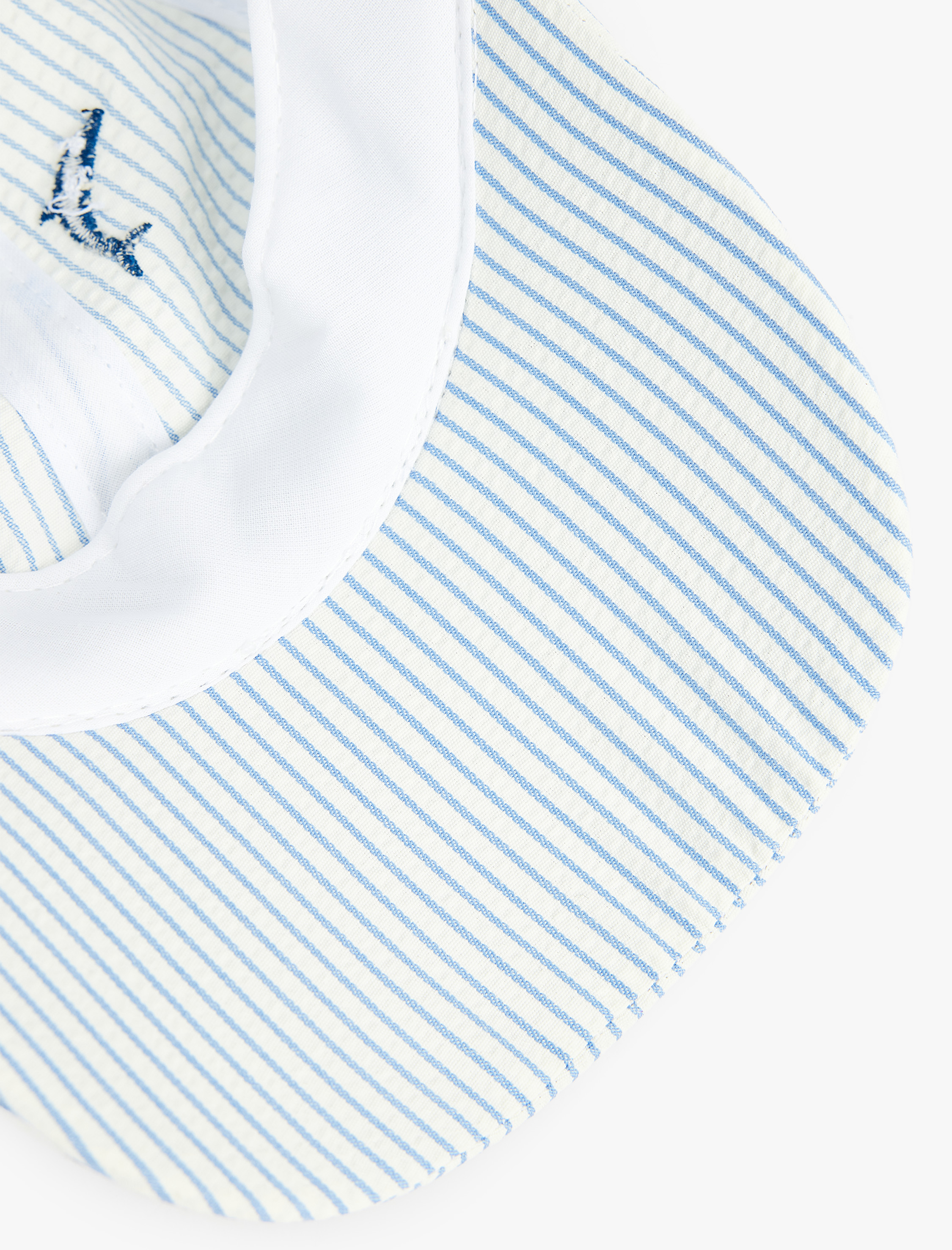  Erkek Çocuk Yunus İşleme Detaylı Çizgili Kep Şapka