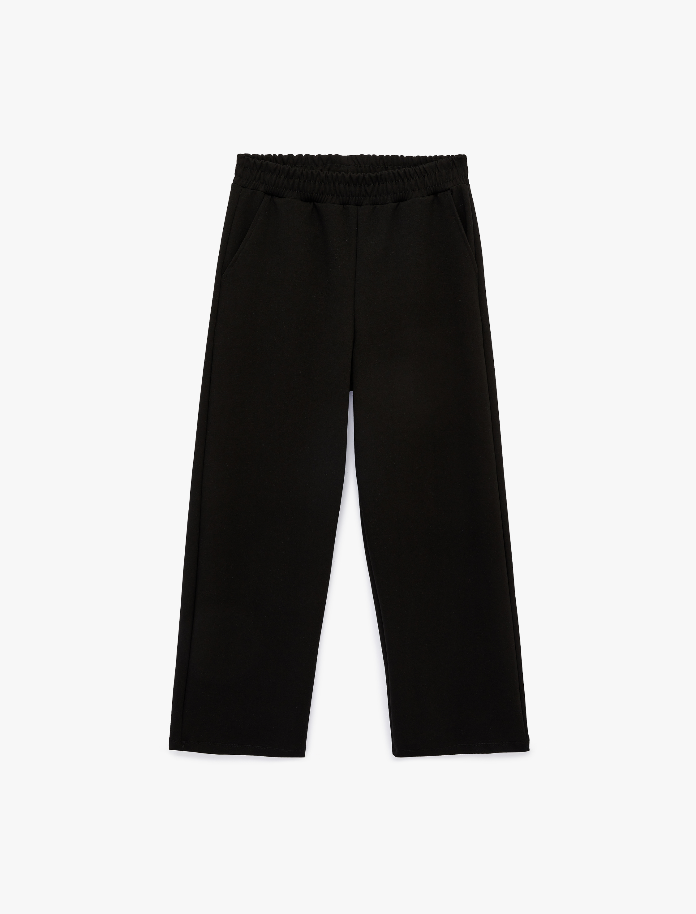   Rahat Kalıp Cepli Beli Lastikli Geniş Paça Spor Eşofman Altı