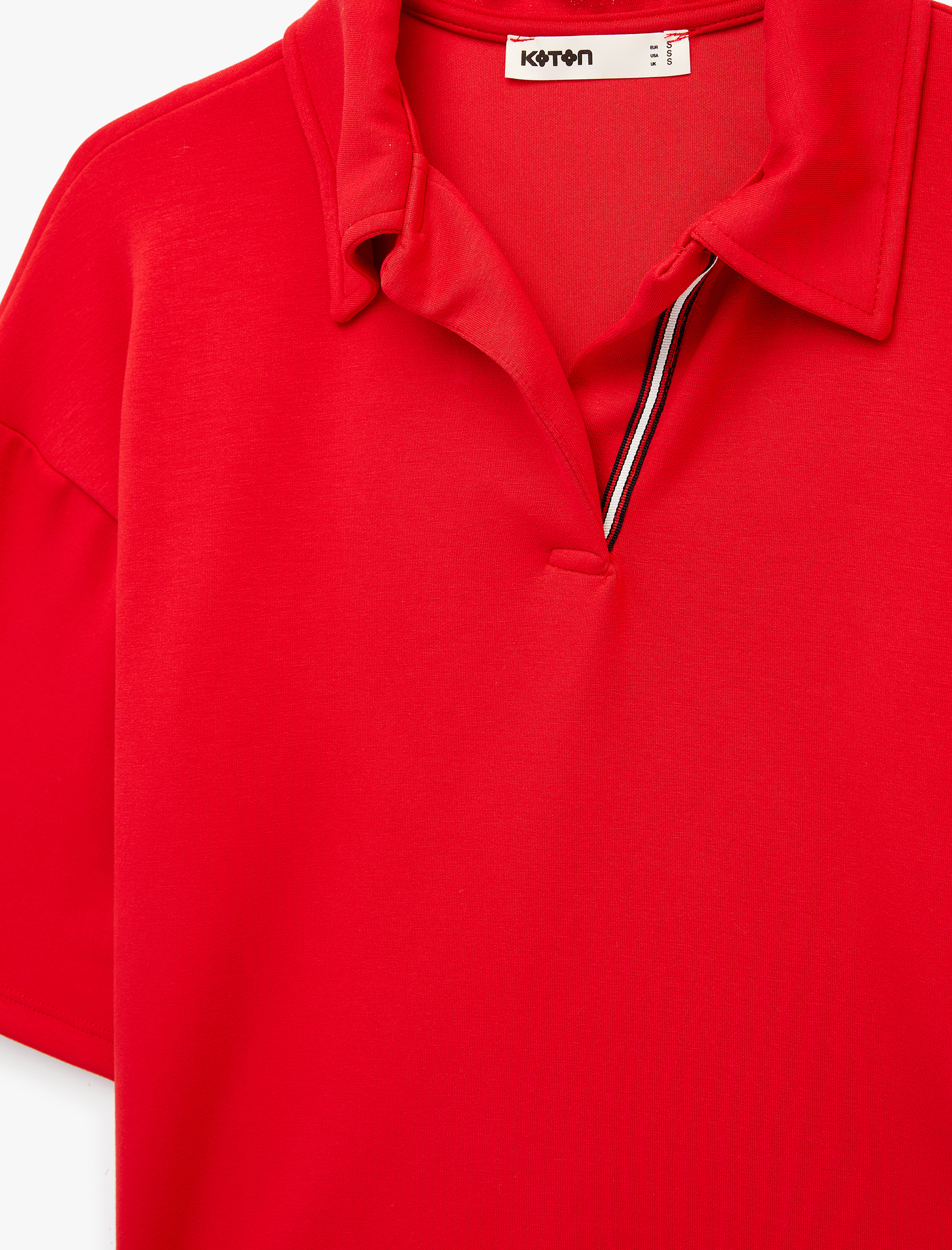   Regular Fit Modal Kumaş Kısa Kollu Polo Yaka Tişört