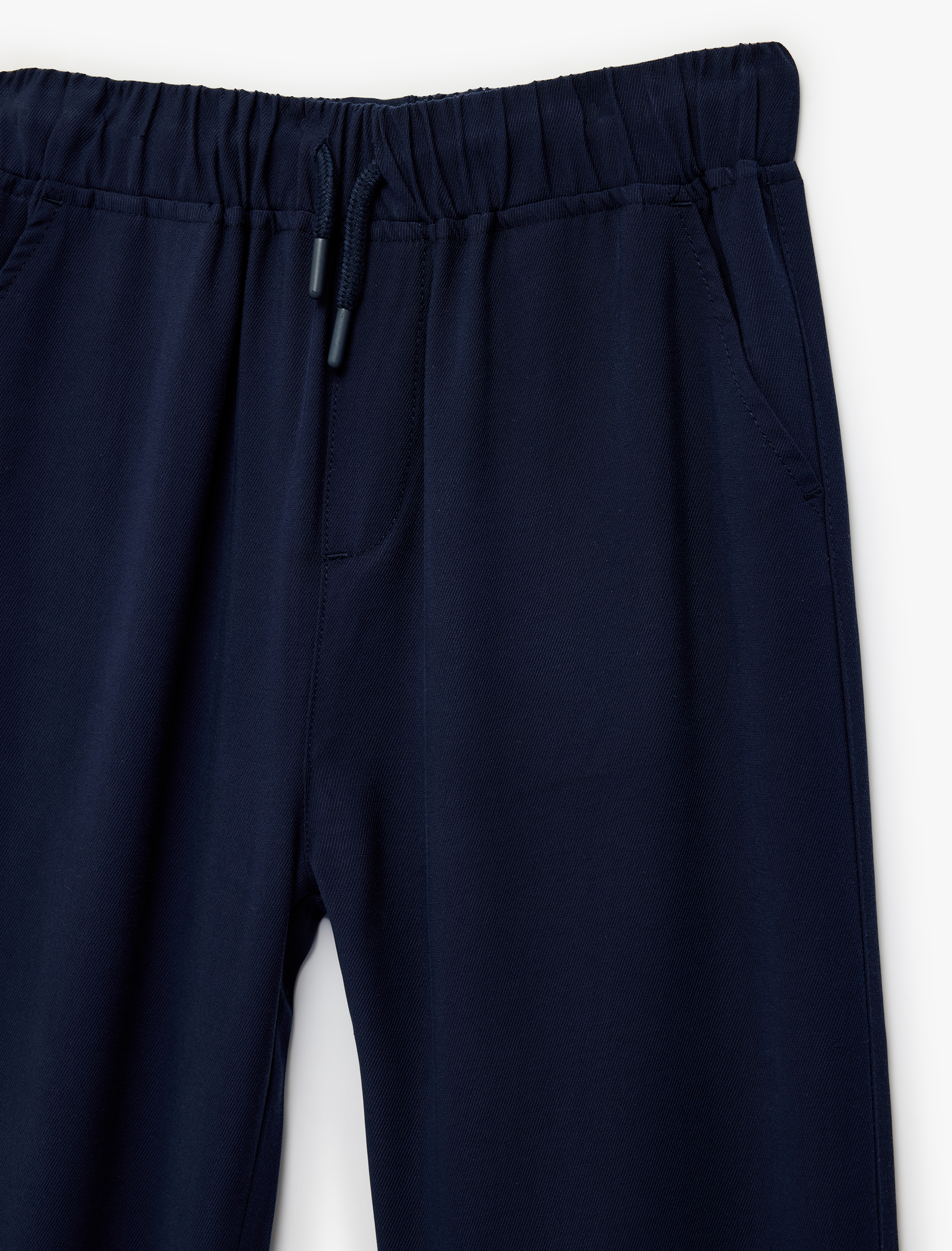  Erkek Çocuk Beli Bağcıklı Viskon Karışımlı Jogger Pantolon