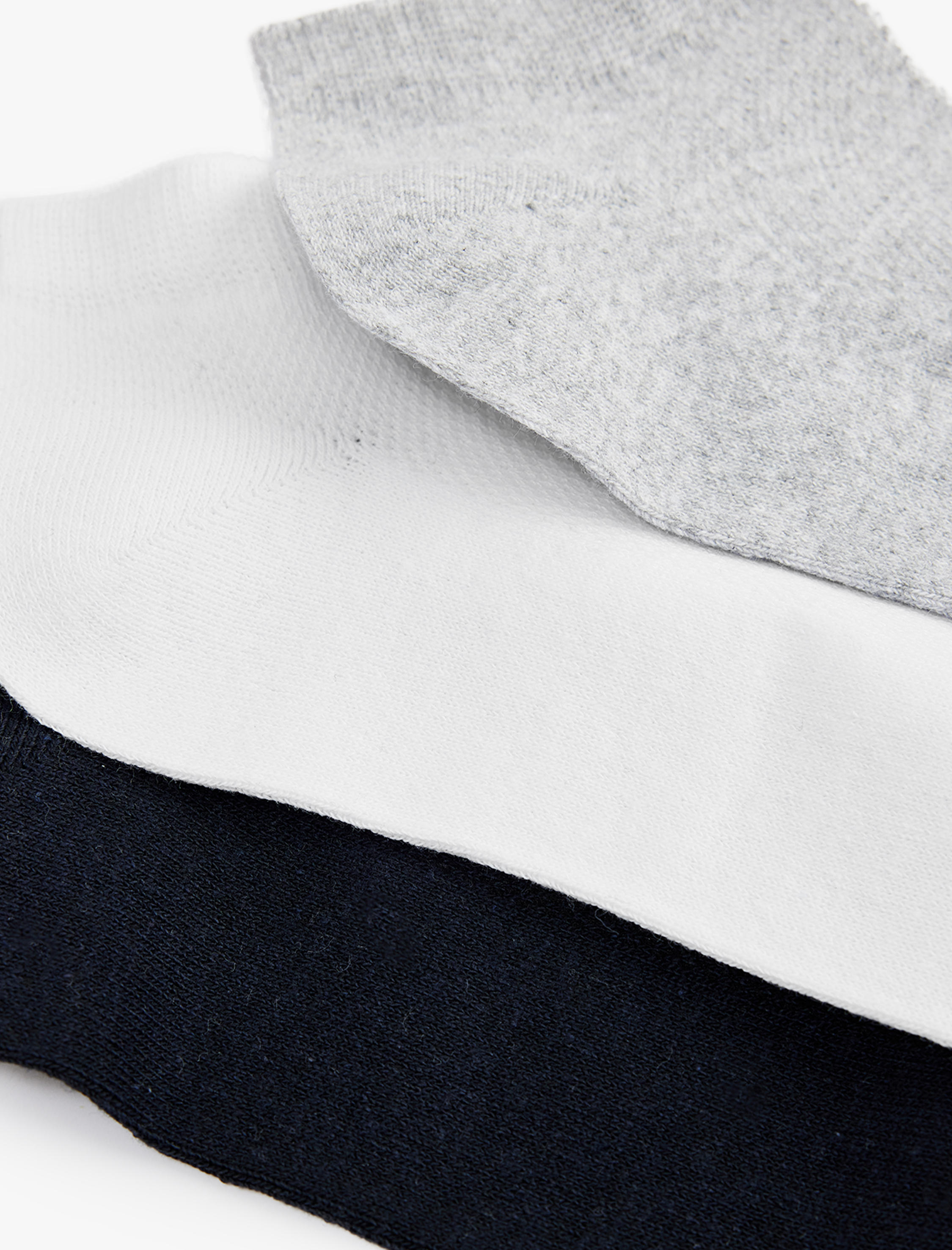  Erkek 3'lü Basic Patik Çorap Seti