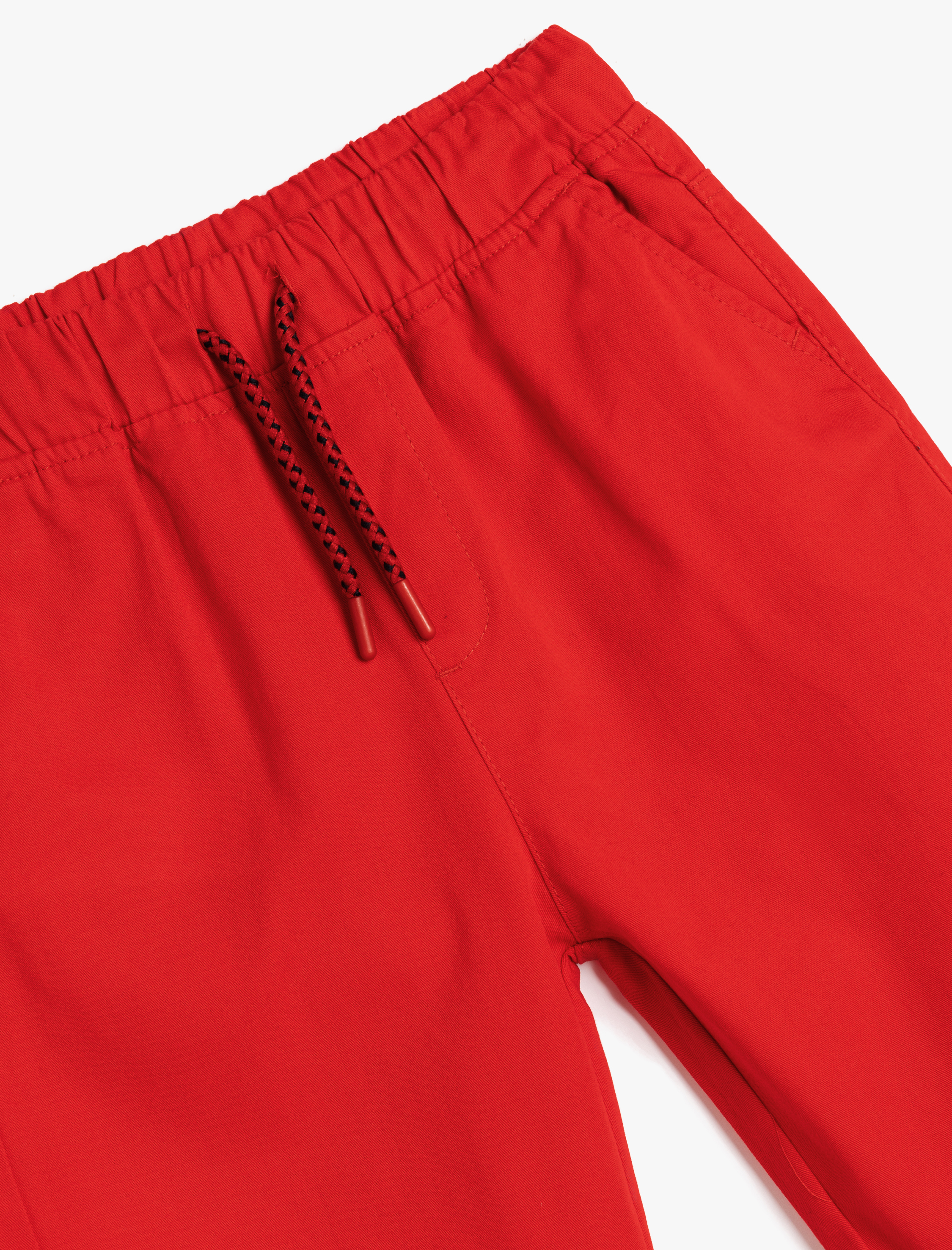  Erkek Çocuk Beli Bağlamalı Cep Detaylı Pamuklu Basic Şort