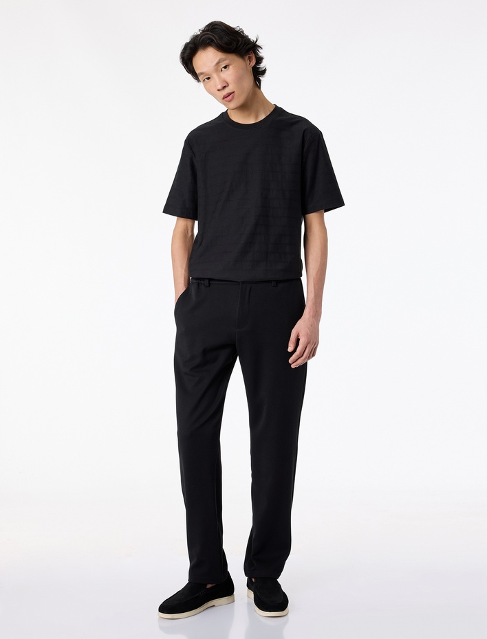  Regular Fit Viskon Karışımlı Cepli Düğmeli Kumaş Pantolon