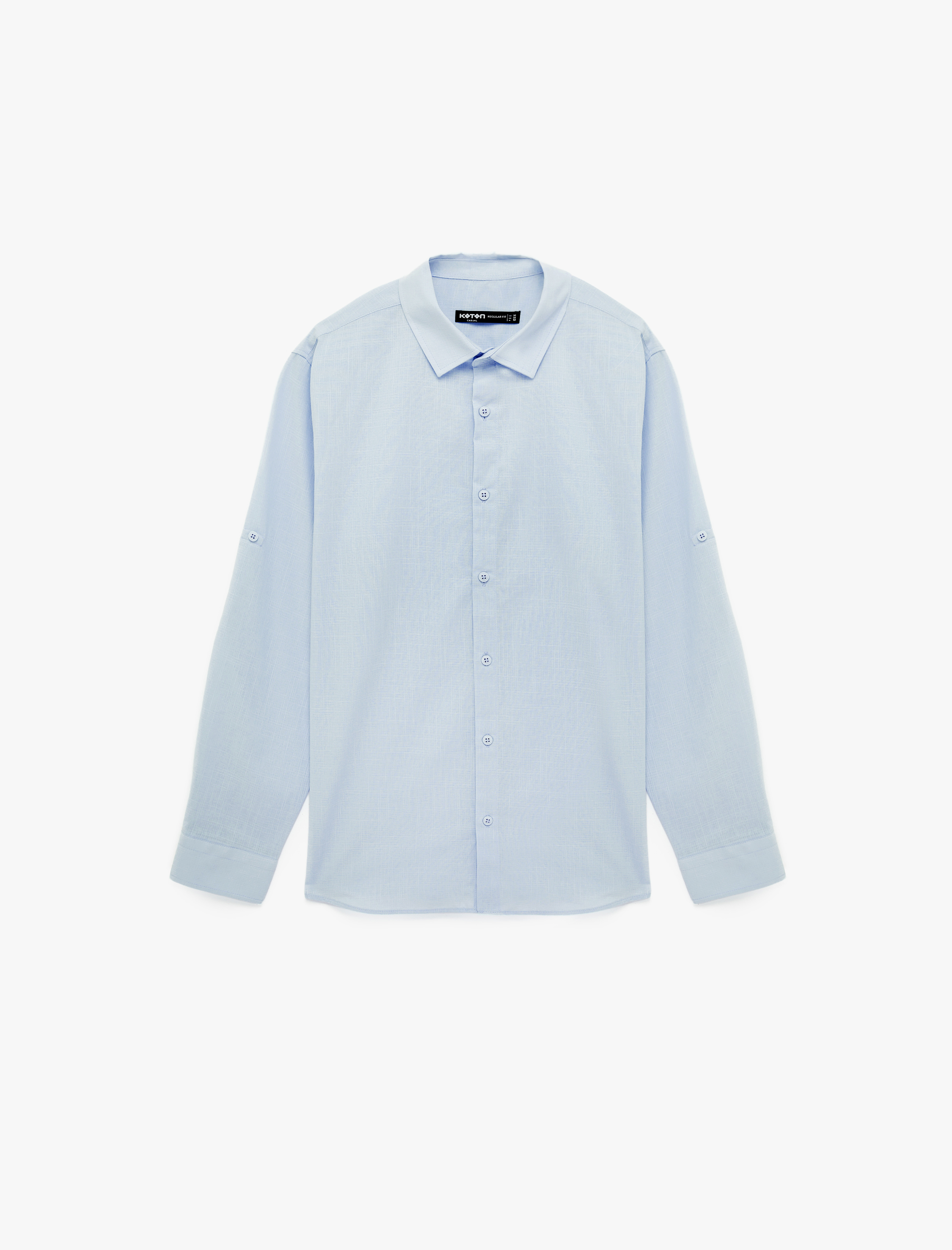   Regular Fit Klasik Yaka Pamuklu Uzun Kollu Gömlek