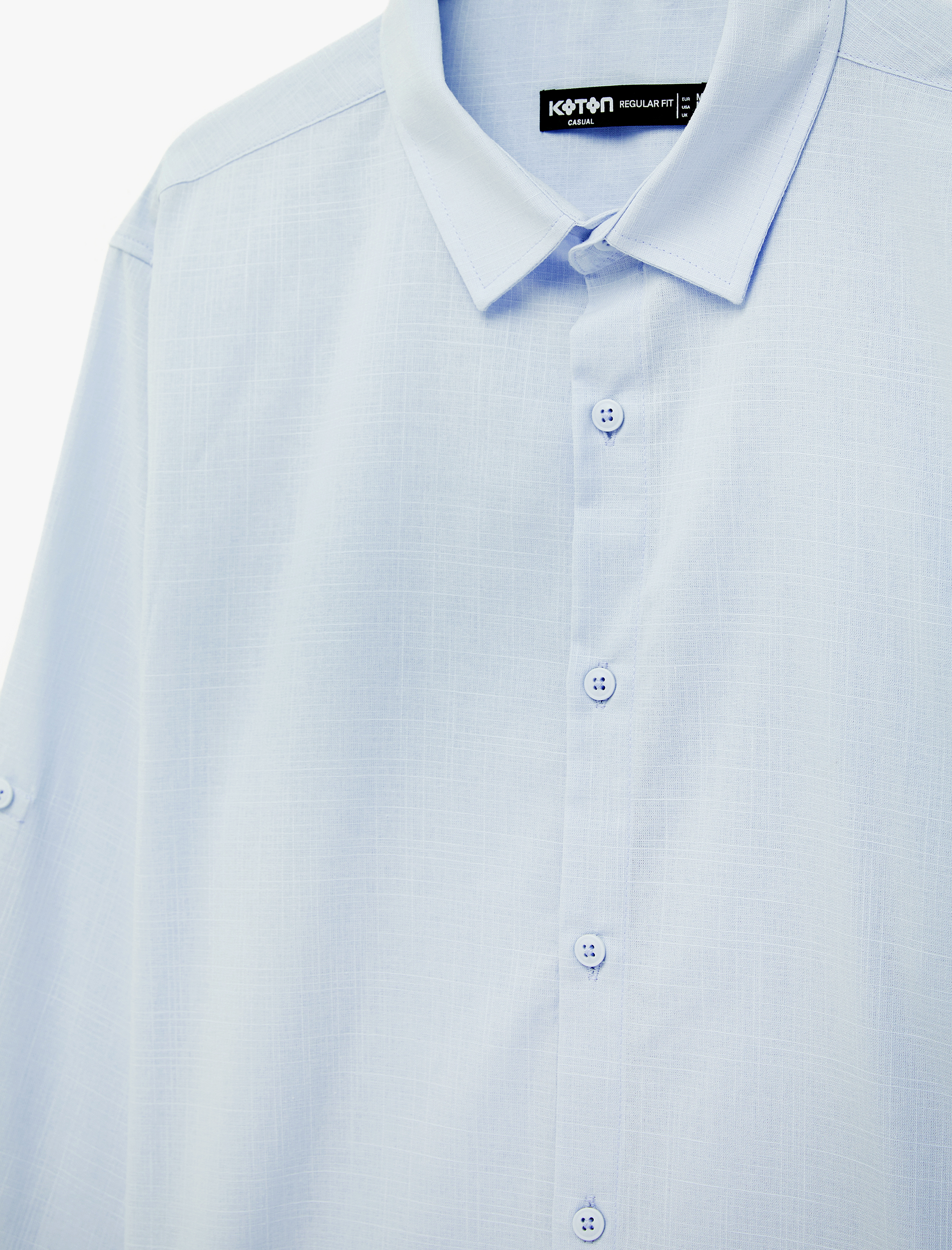   Regular Fit Klasik Yaka Pamuklu Uzun Kollu Gömlek