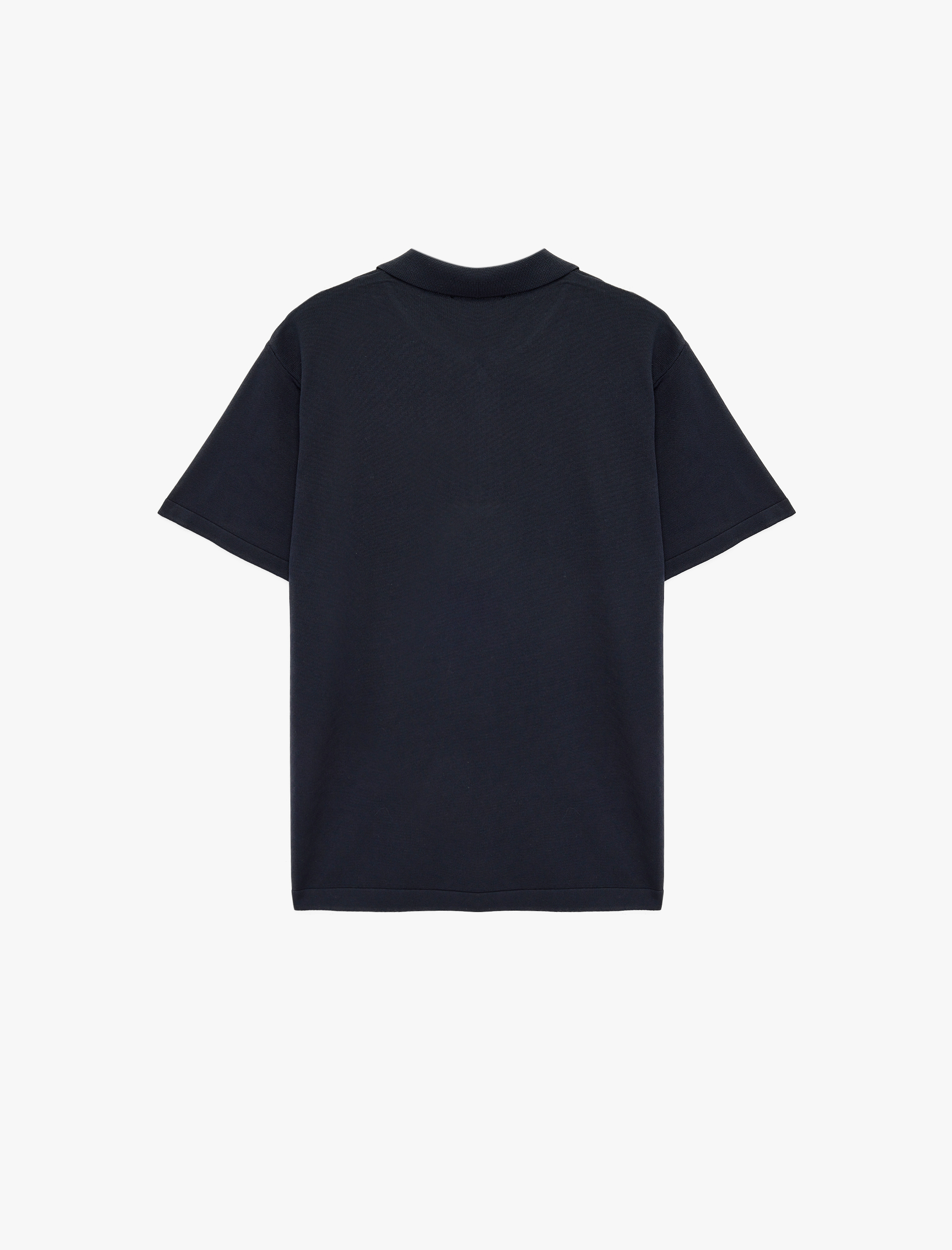   Regular Fit Viskon Yarım Fermuarlı Kısa Kollu Triko Tişört