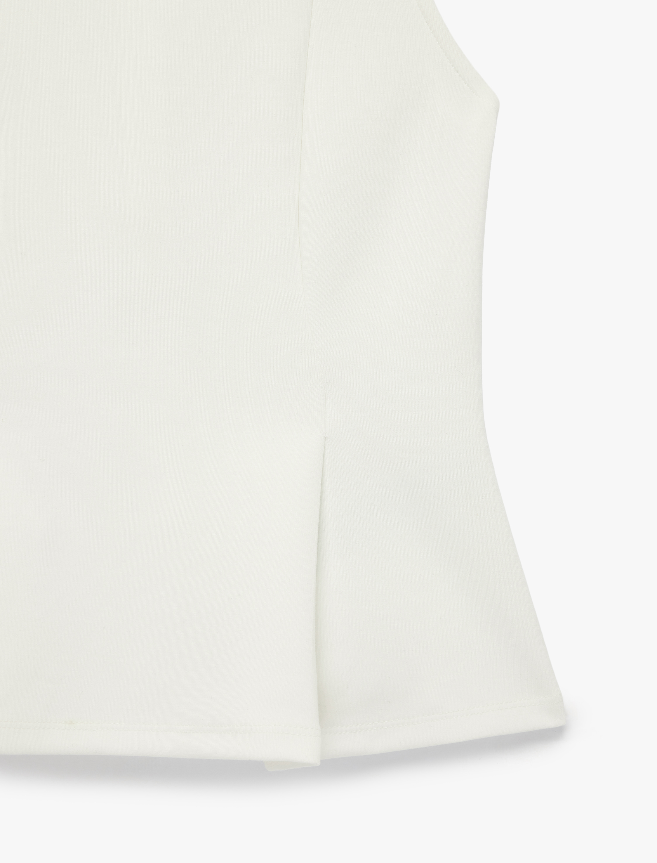   Slim Fit Kolsuz Bisiklet Yaka Peplum Bluz