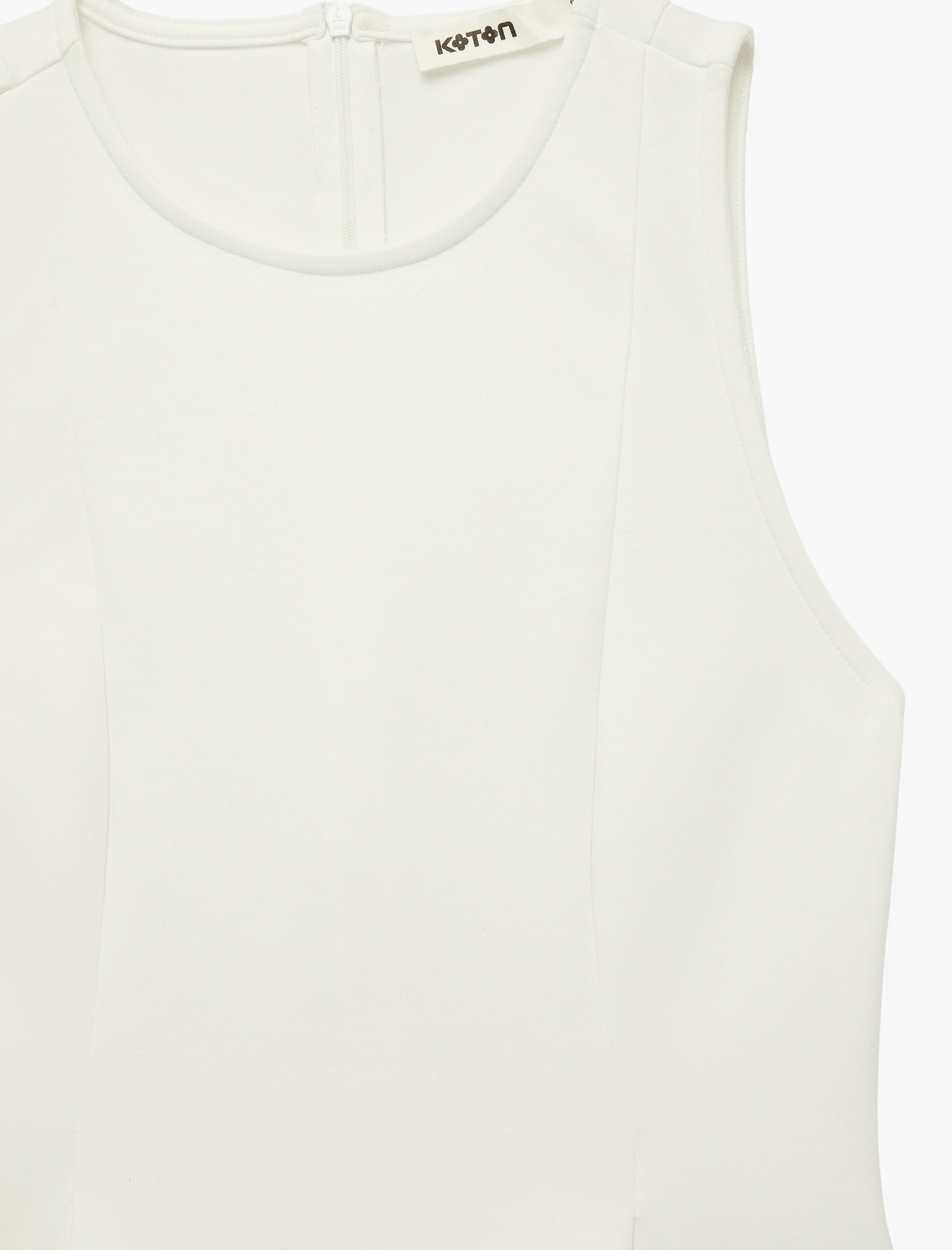   Slim Fit Kolsuz Bisiklet Yaka Peplum Bluz