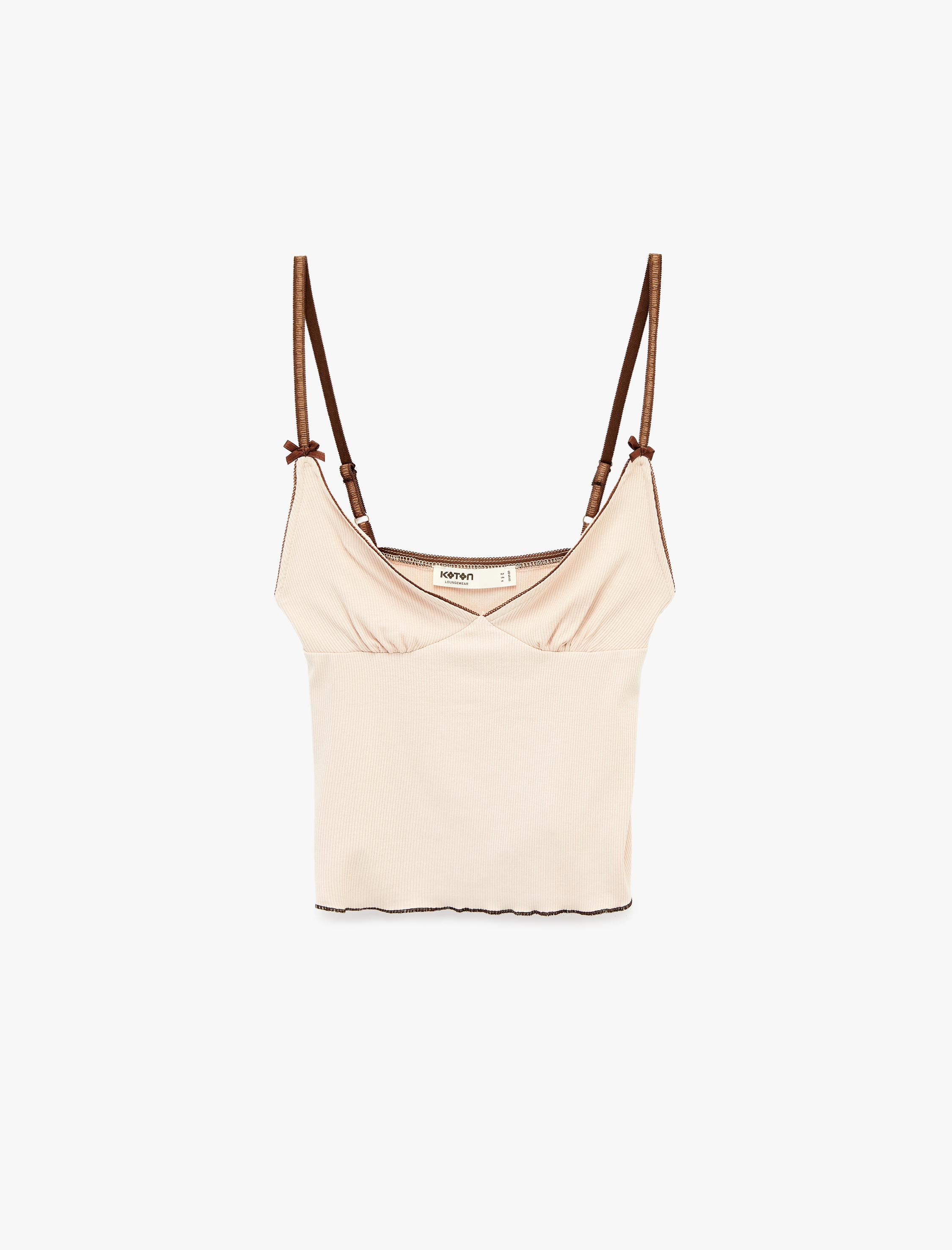   V Yaka Kolsuz Rahat Kalıp Viskon Pijama Üstü