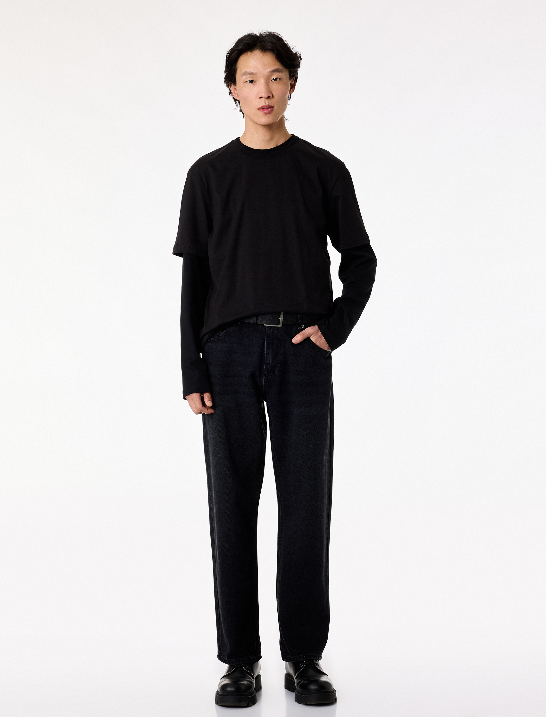   Regular Fit Kısa Kollu Bisiklet Yaka Pamuklu Basic Tişört