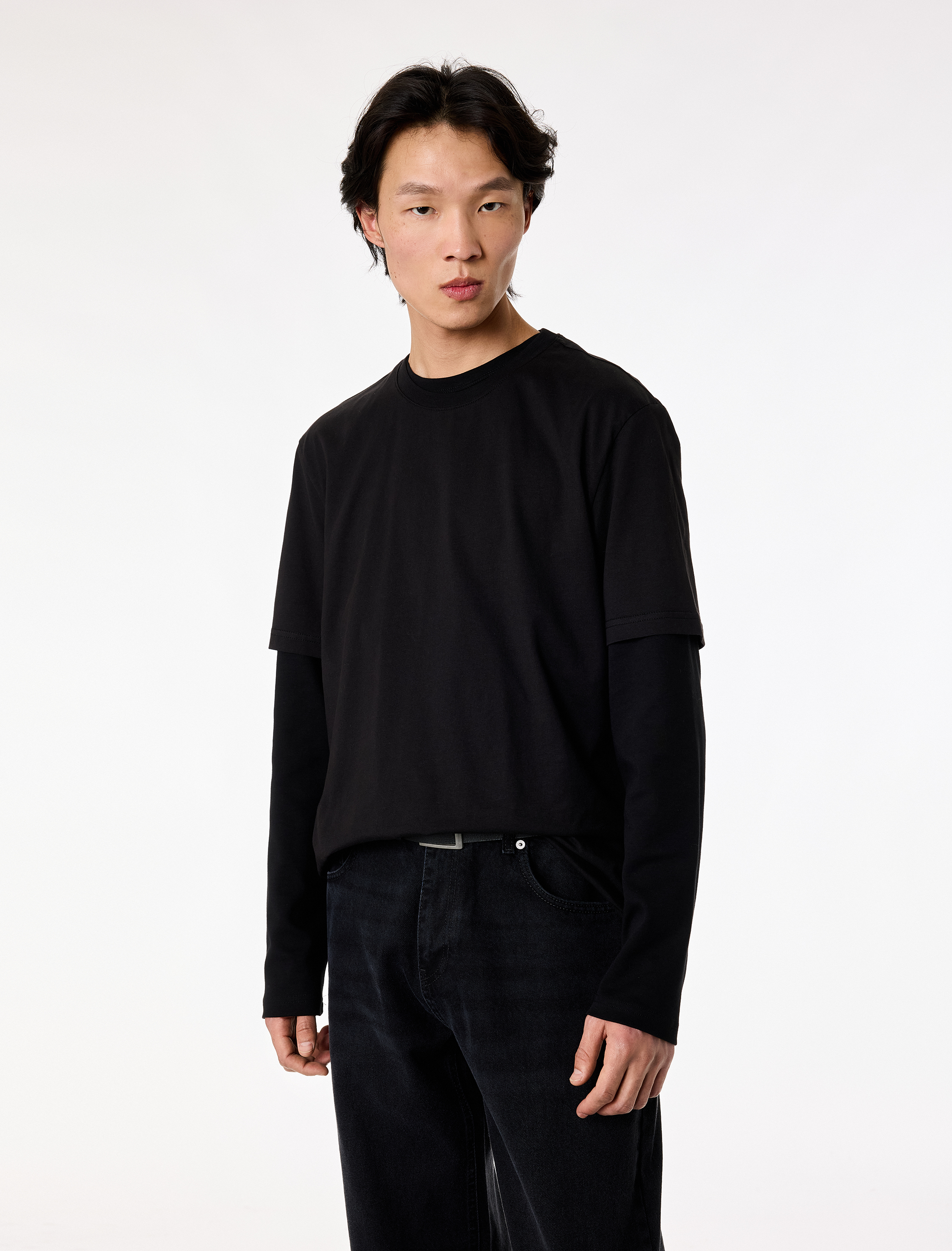   Regular Fit Kısa Kollu Bisiklet Yaka Pamuklu Basic Tişört