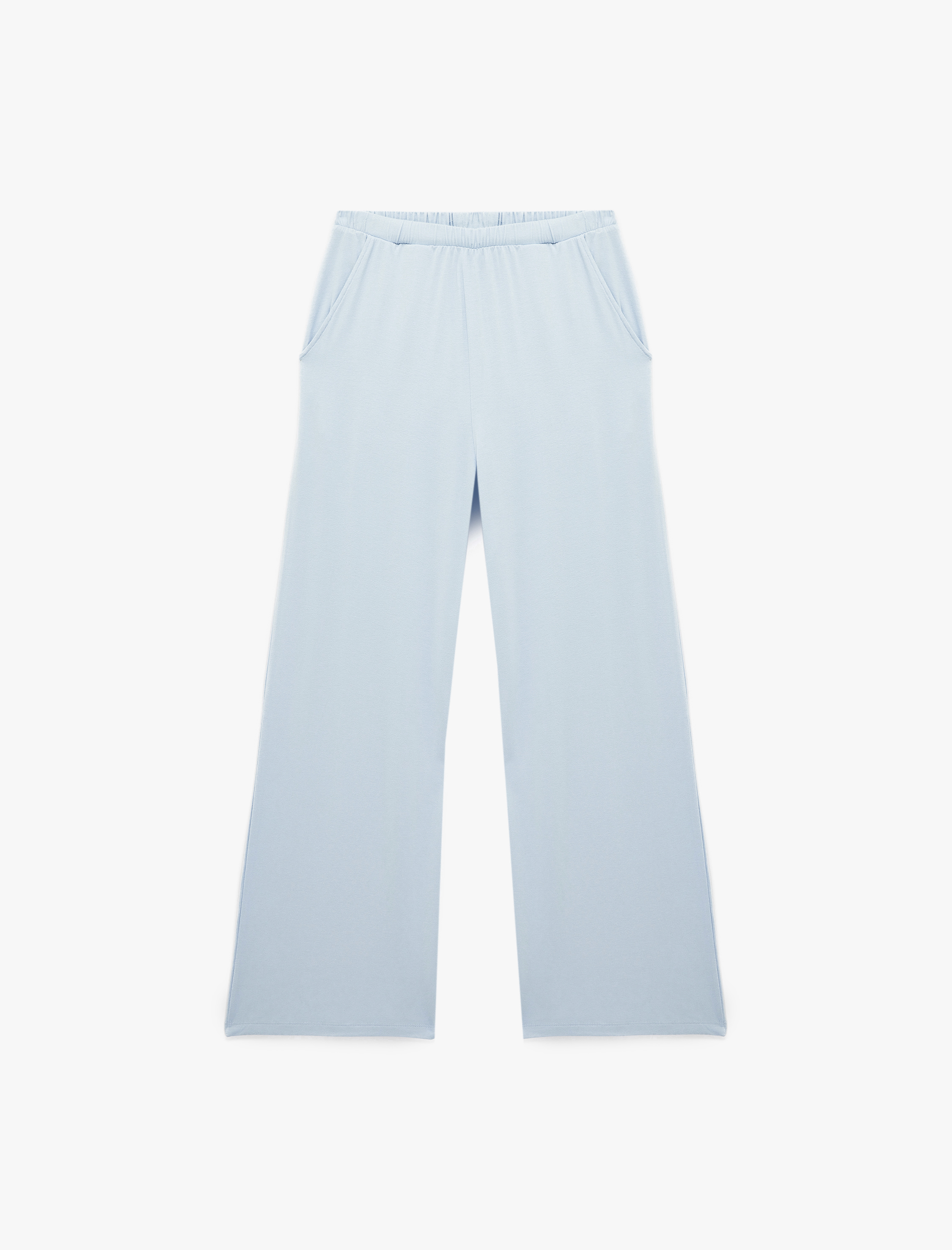   Beli Lastikli Cepli Viskon Pijama Altı