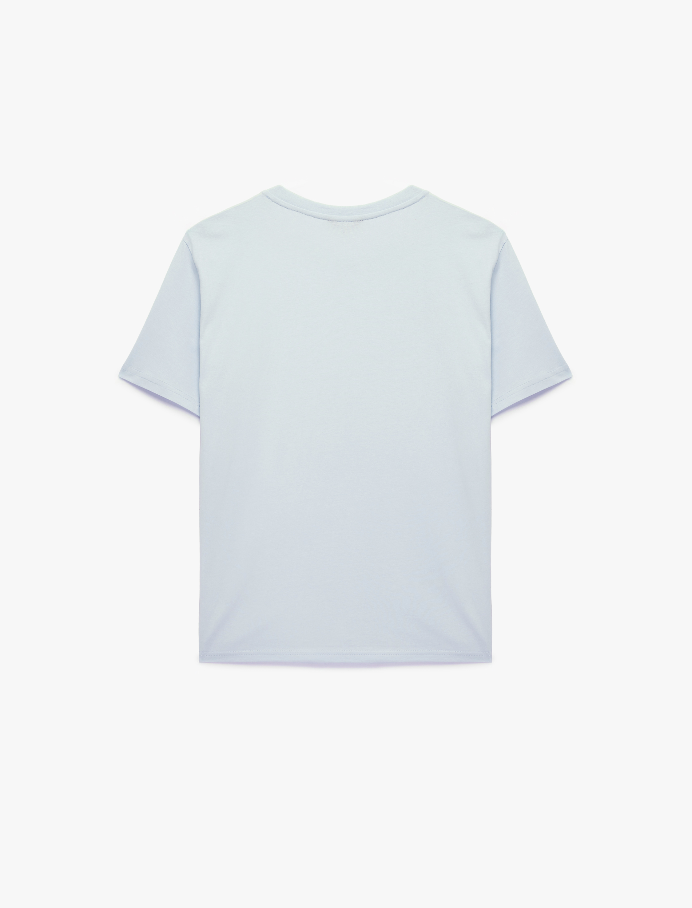   Regular Fit Kısa Kollu Bisiklet Yaka Basic Pamuklu Tişört