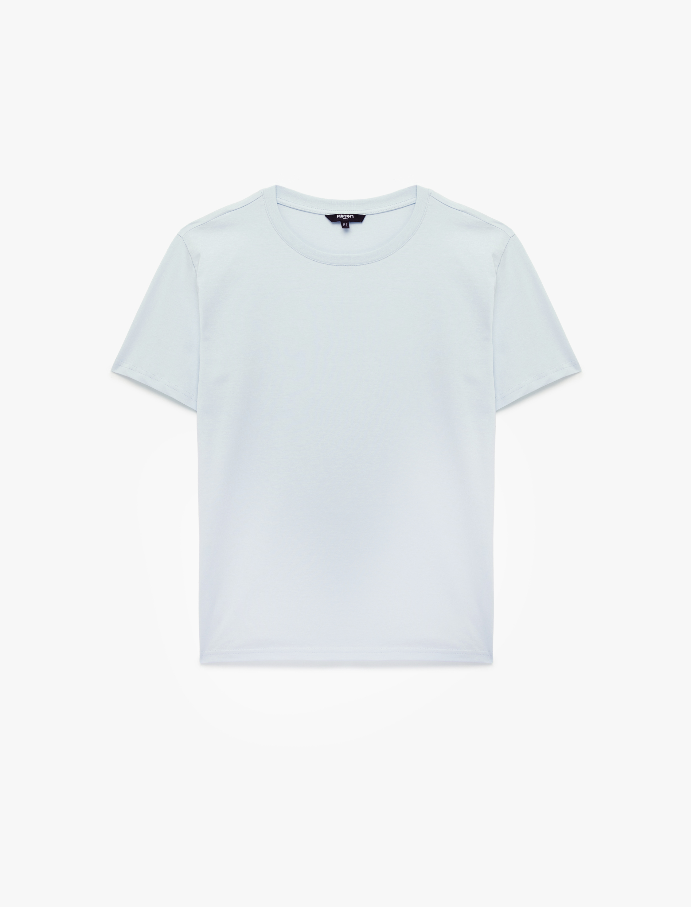   Regular Fit Kısa Kollu Bisiklet Yaka Basic Pamuklu Tişört