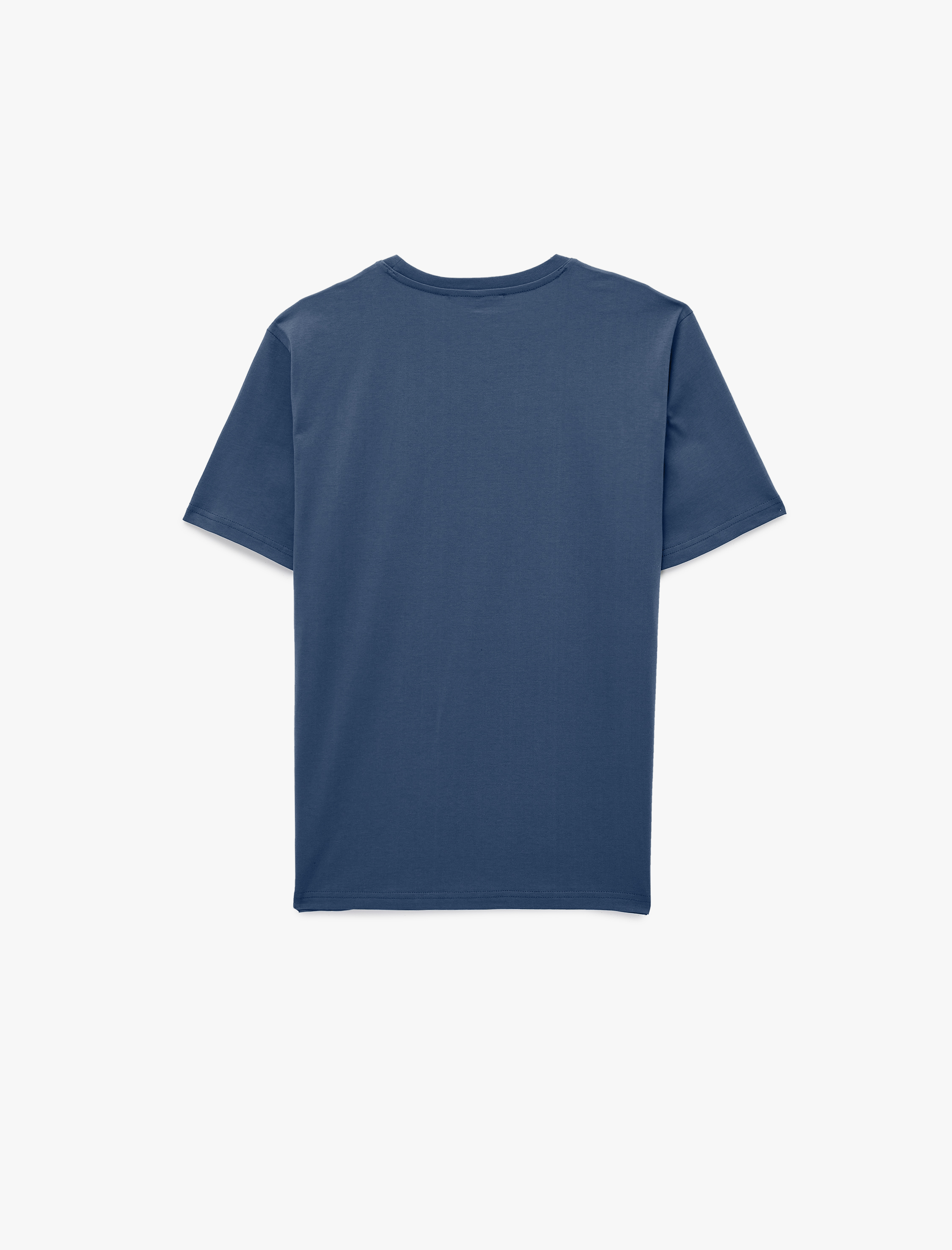   Regular Fit Kısa Kollu Bisiklet Yaka Pamuklu Basic Tişört