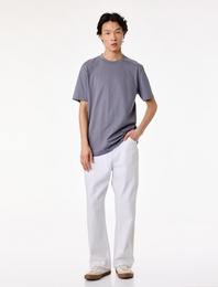 Regular Fit Bisiklet Yaka Pamuklu Basic Kısa Kollu Tişört