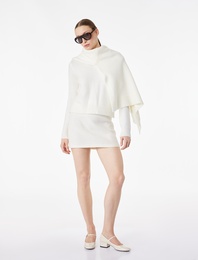 A Kesim Slim Fit Mini Tüvit Etek