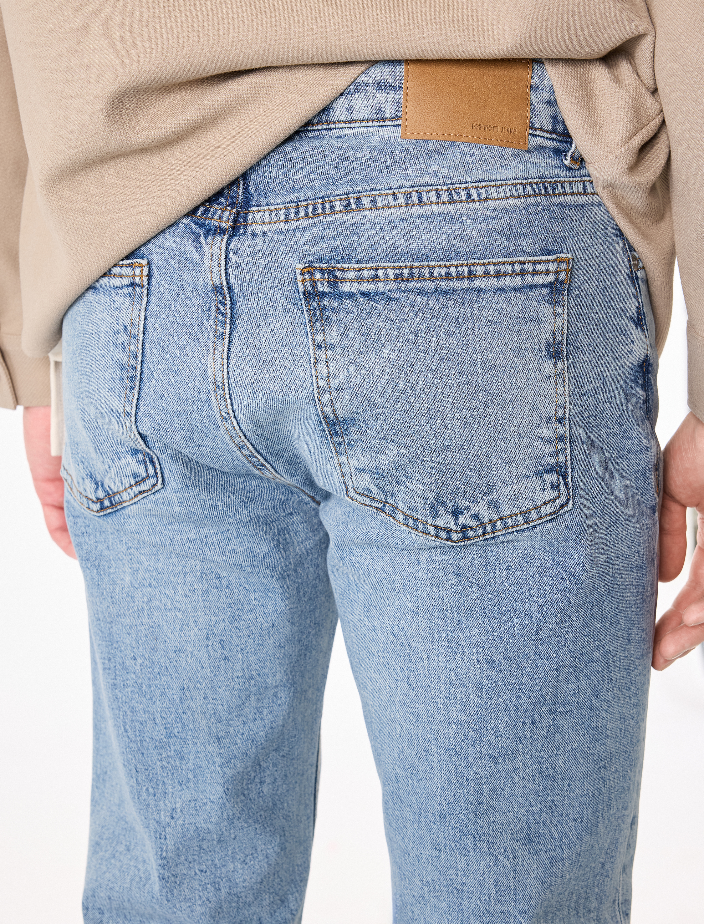   Normal Bel Pamuklu Slim Fit Jean Pantolon - Brad Jean