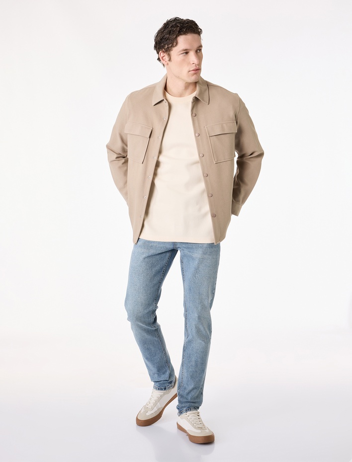  Normal Bel Pamuklu Slim Fit Jean Pantolon - Brad Jean