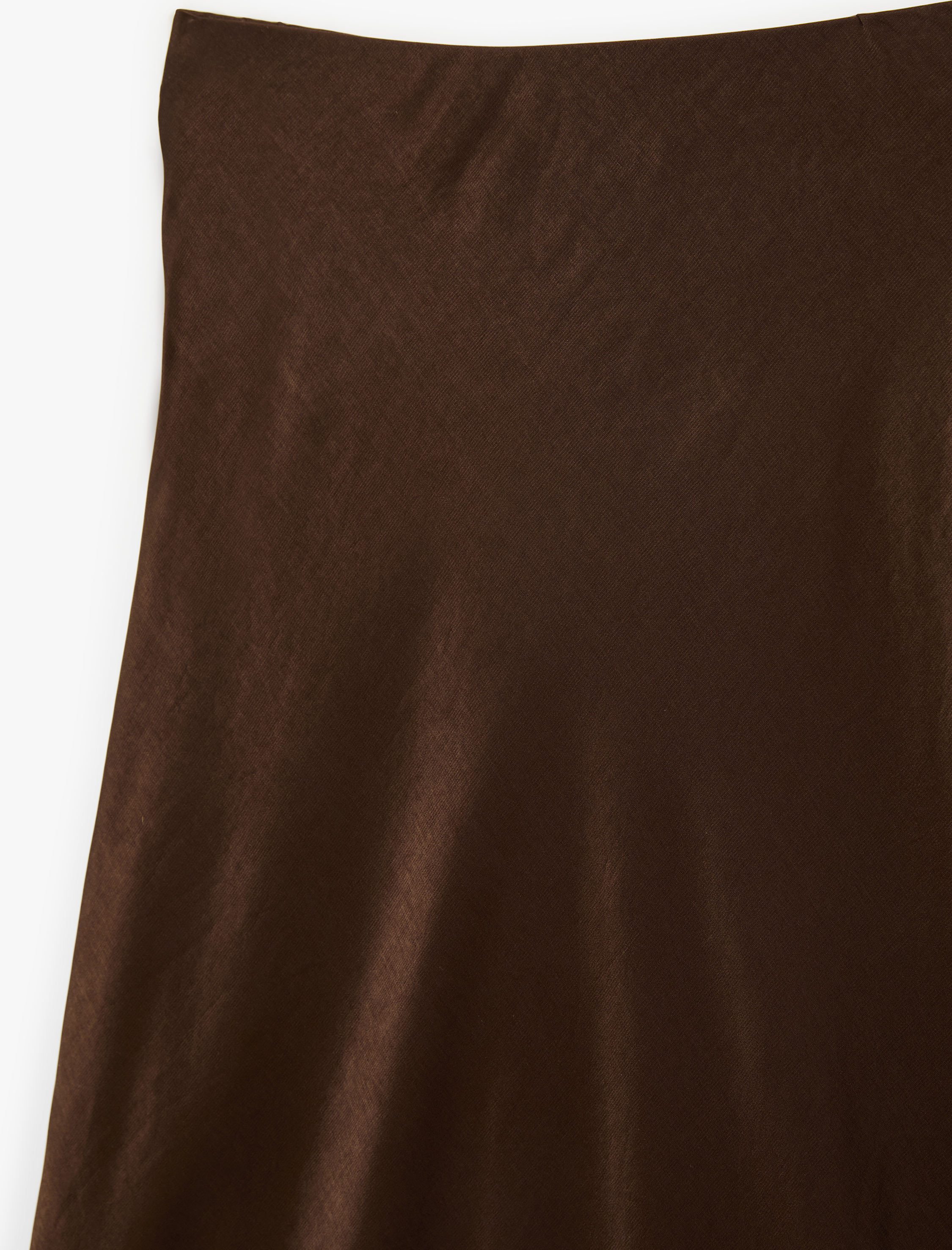   Standart Bel A Kesim Midi Saten Etek