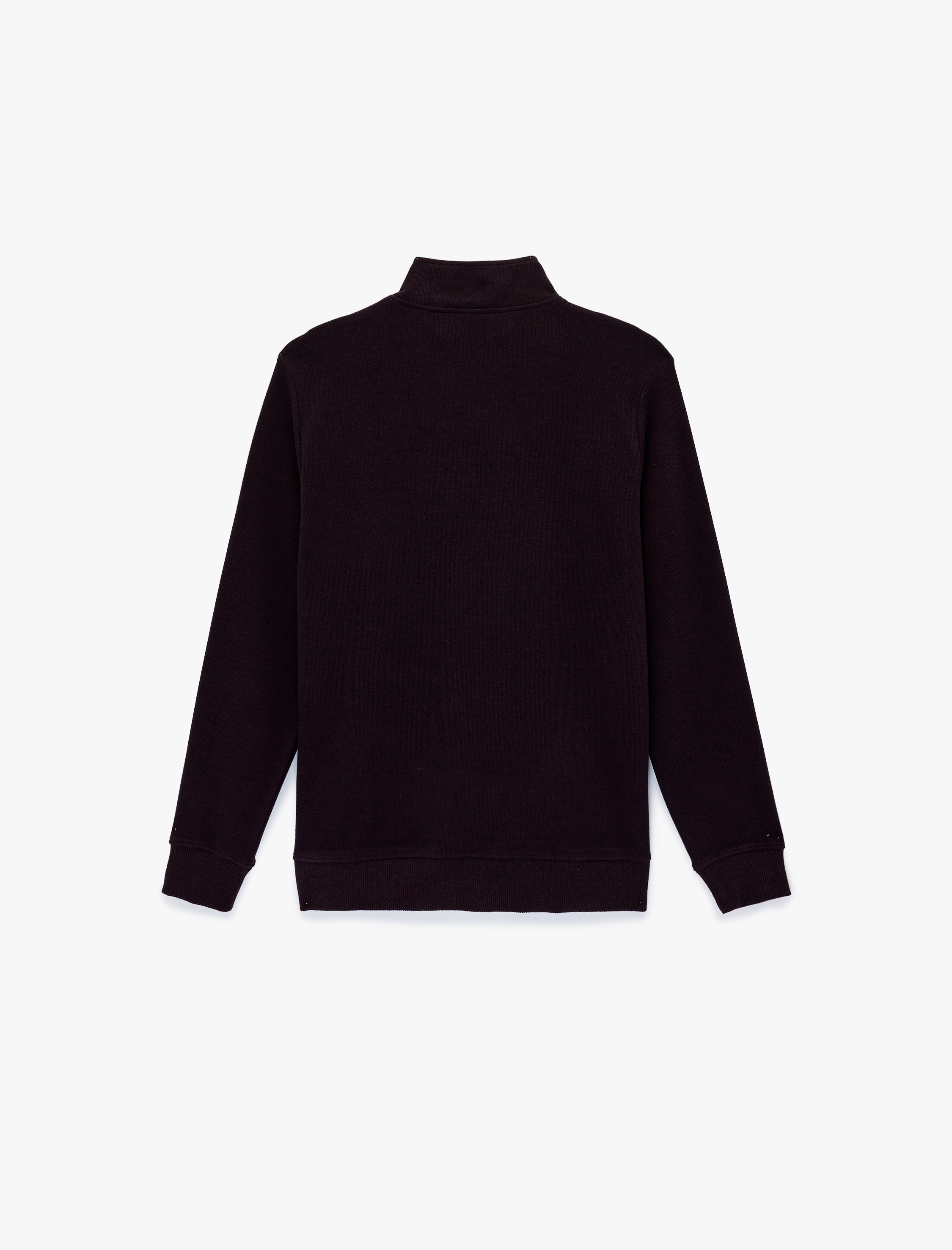   Regular Fit Uzun Kollu Yarım Fermuarlı Sweatshirt