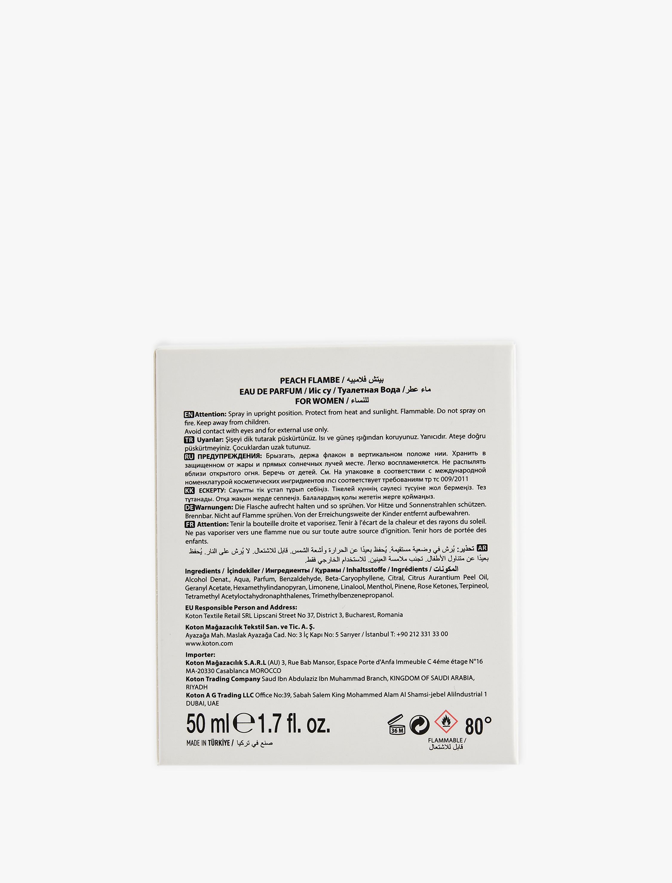  Kadın Parfüm Peach Flambé 50 ML