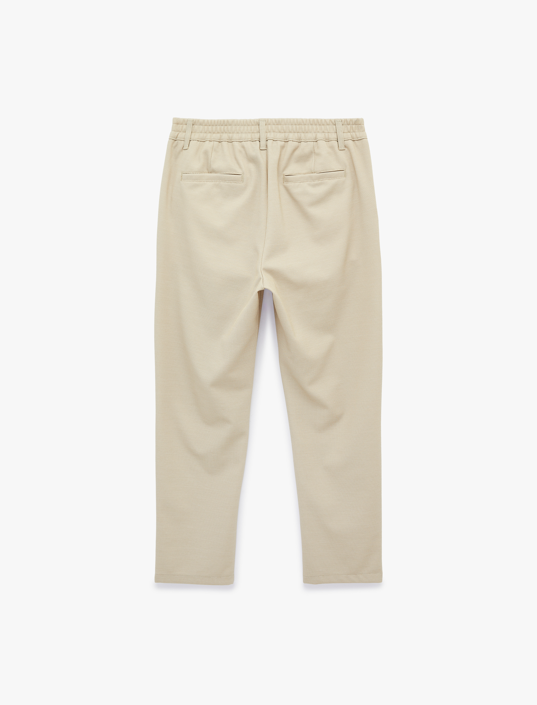   Regular Fit Düğmeli Cepli Duble Paça Pantolon