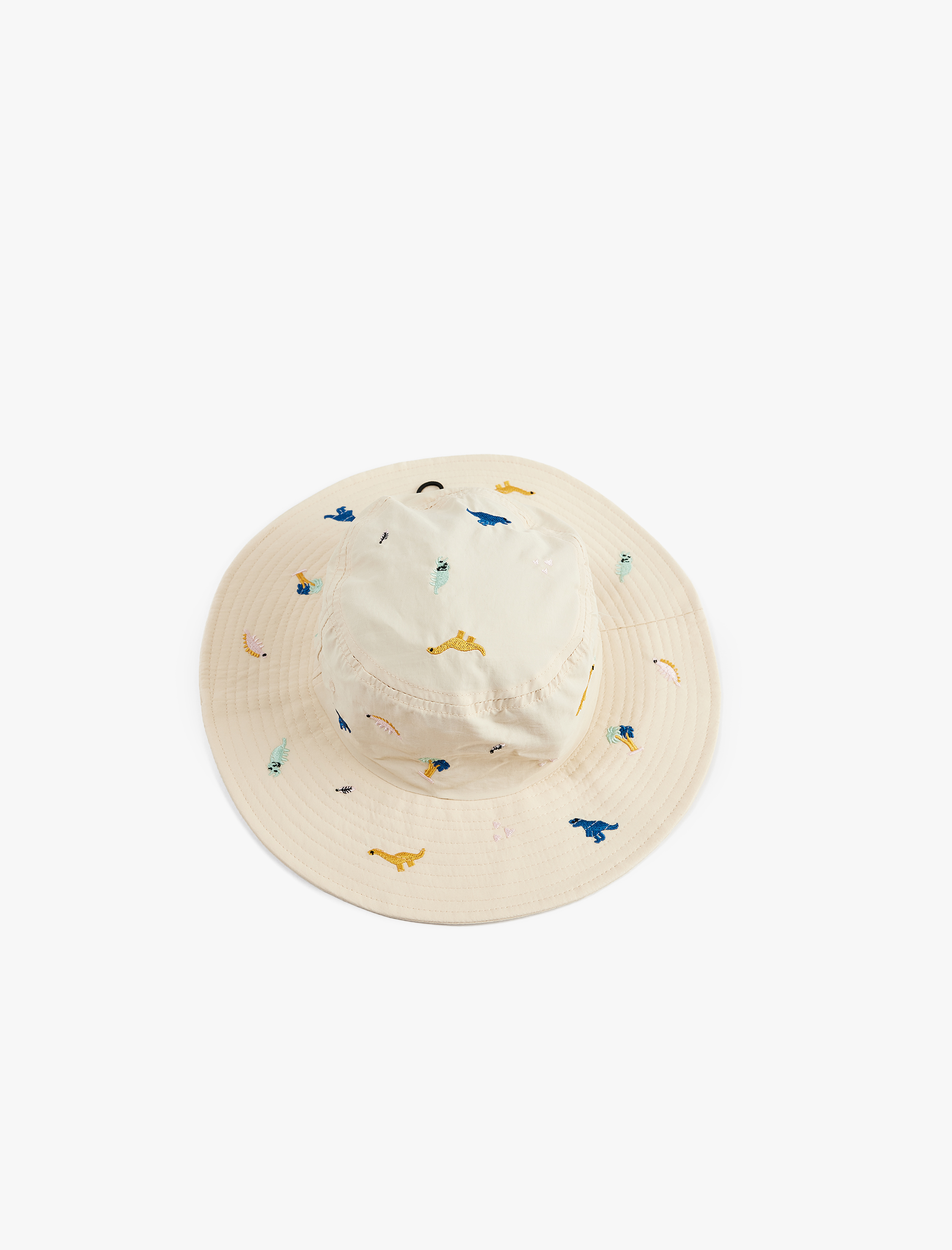  Erkek Çocuk Nakış Detaylı Lastikli Bucket Şapka