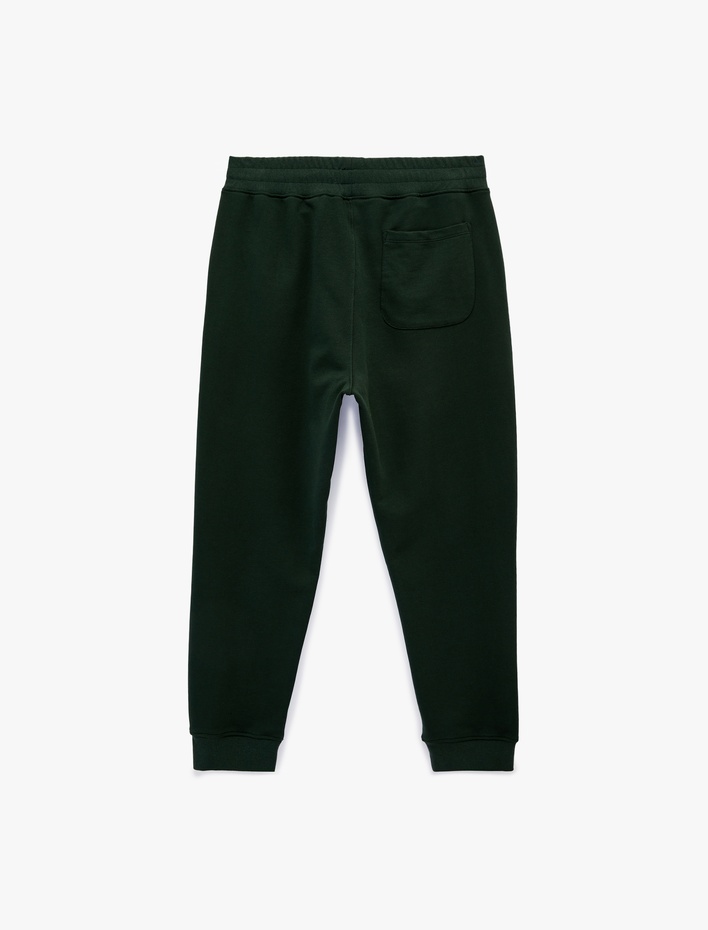  Rahat Kesim Cepli Pamuklu Beli Lastikli Jogger Spor Eşofman Altı