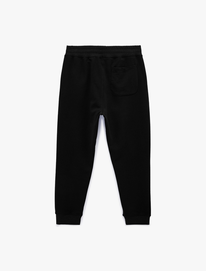  Rahat Kesim Cepli Pamuklu Beli Lastikli Jogger Spor Eşofman Altı