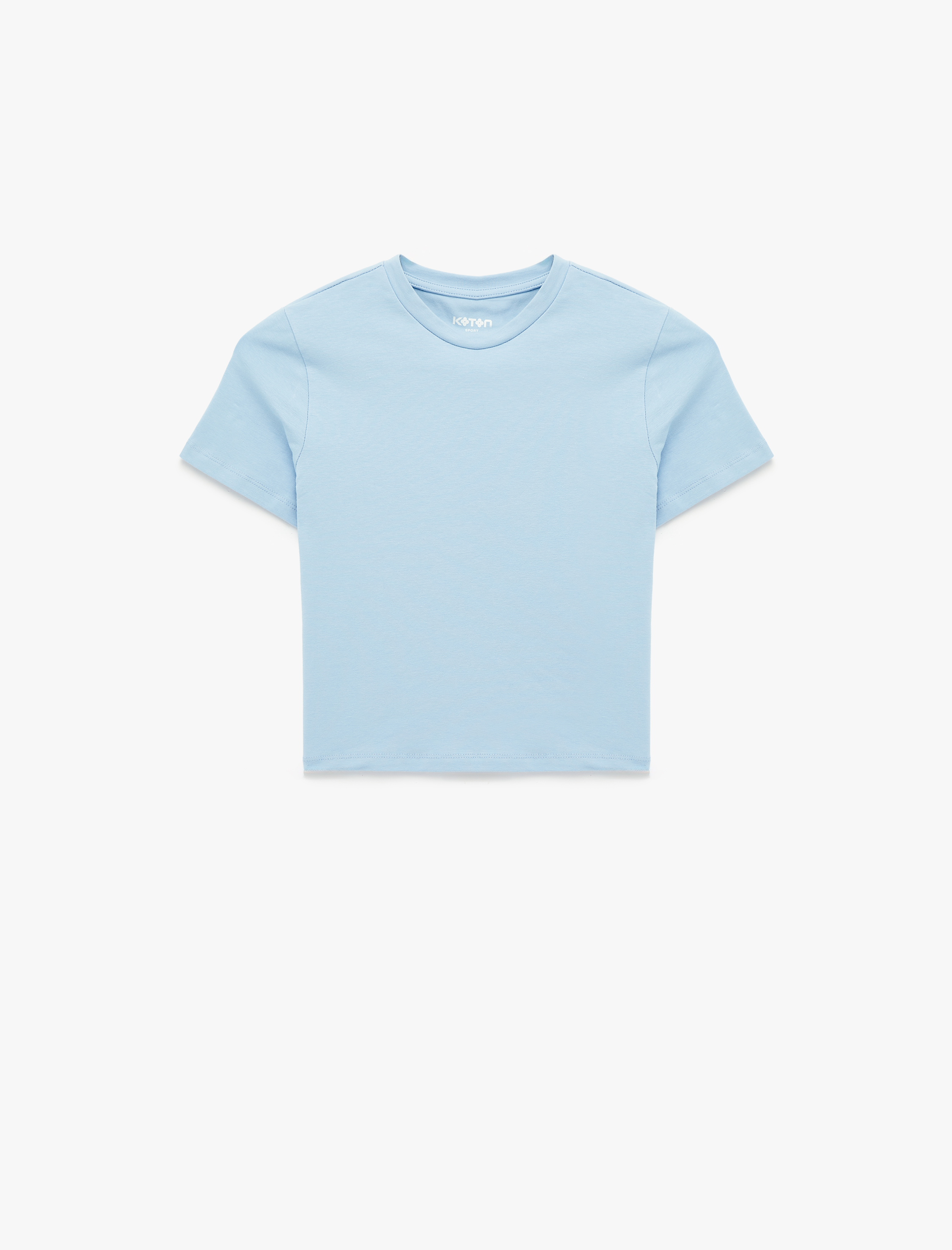   Pamuklu Slim Fit Kısa Kollu Bisiklet Yaka Spor Tişört