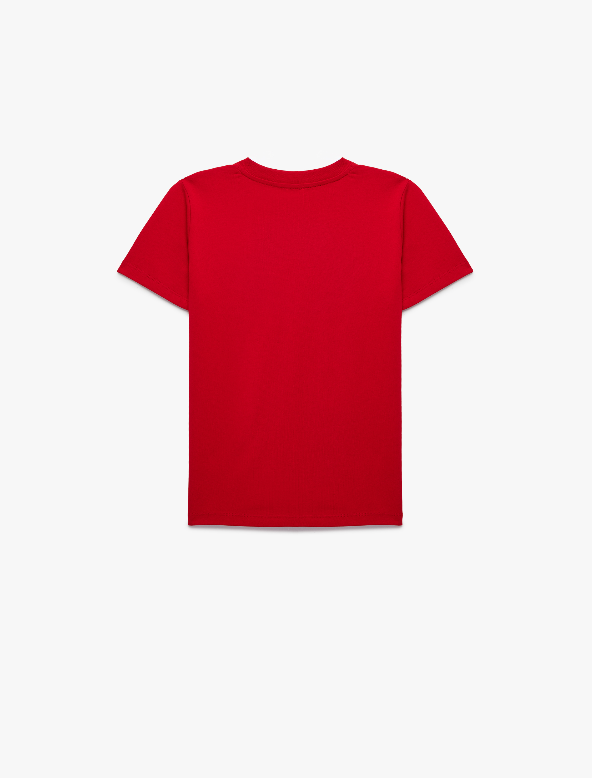  Erkek Çocuk Pamuklu Kısa Kollu Bisiklet Yaka Atatürk Baskılı Tişört