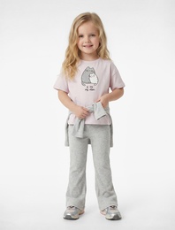 Beli Lastikli Ribanalı İspanyol Paça Tayt