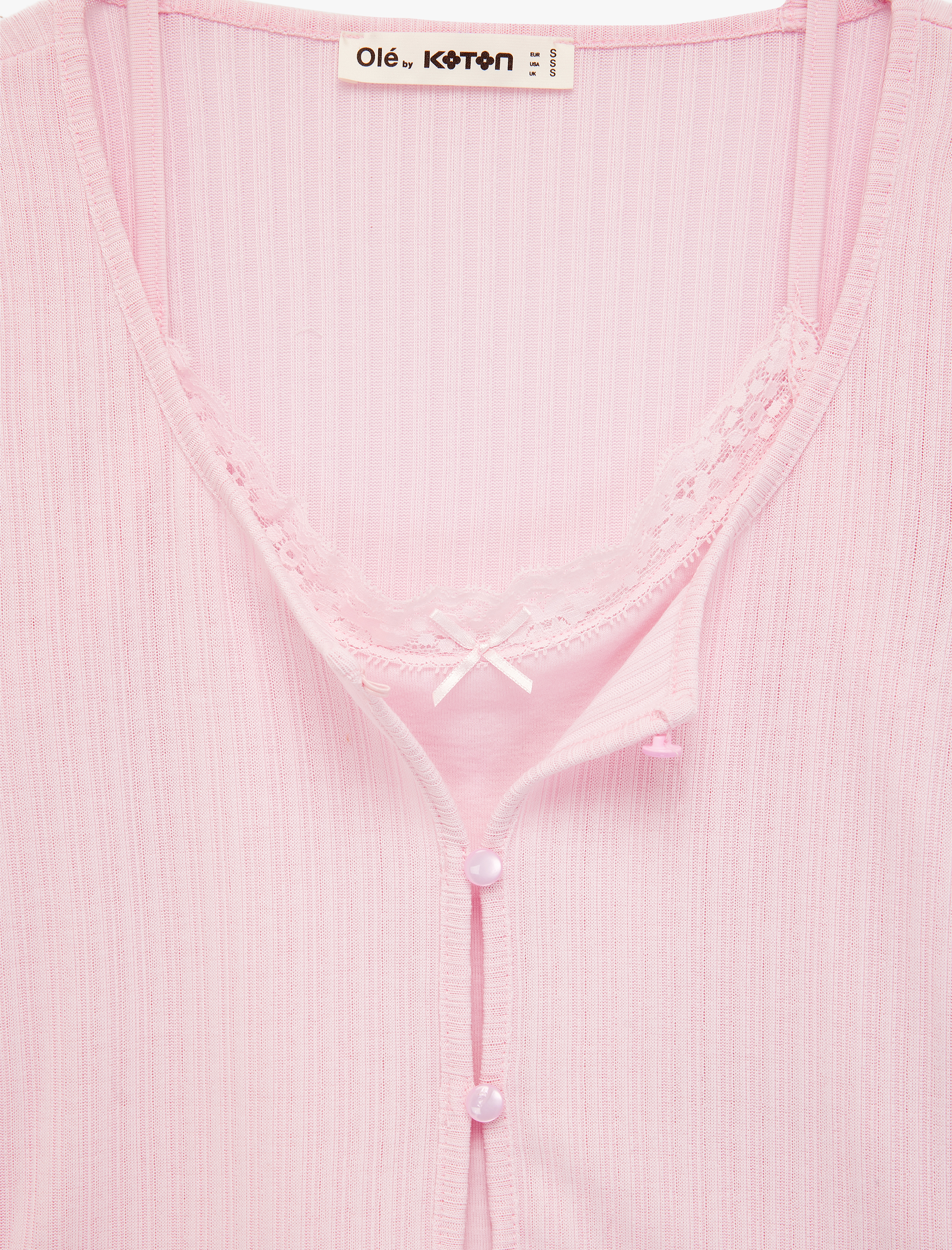   Slim Fit Uzun Kollu Düğmeli Atletli Bisiklet Yaka Kaşkorse Tişört