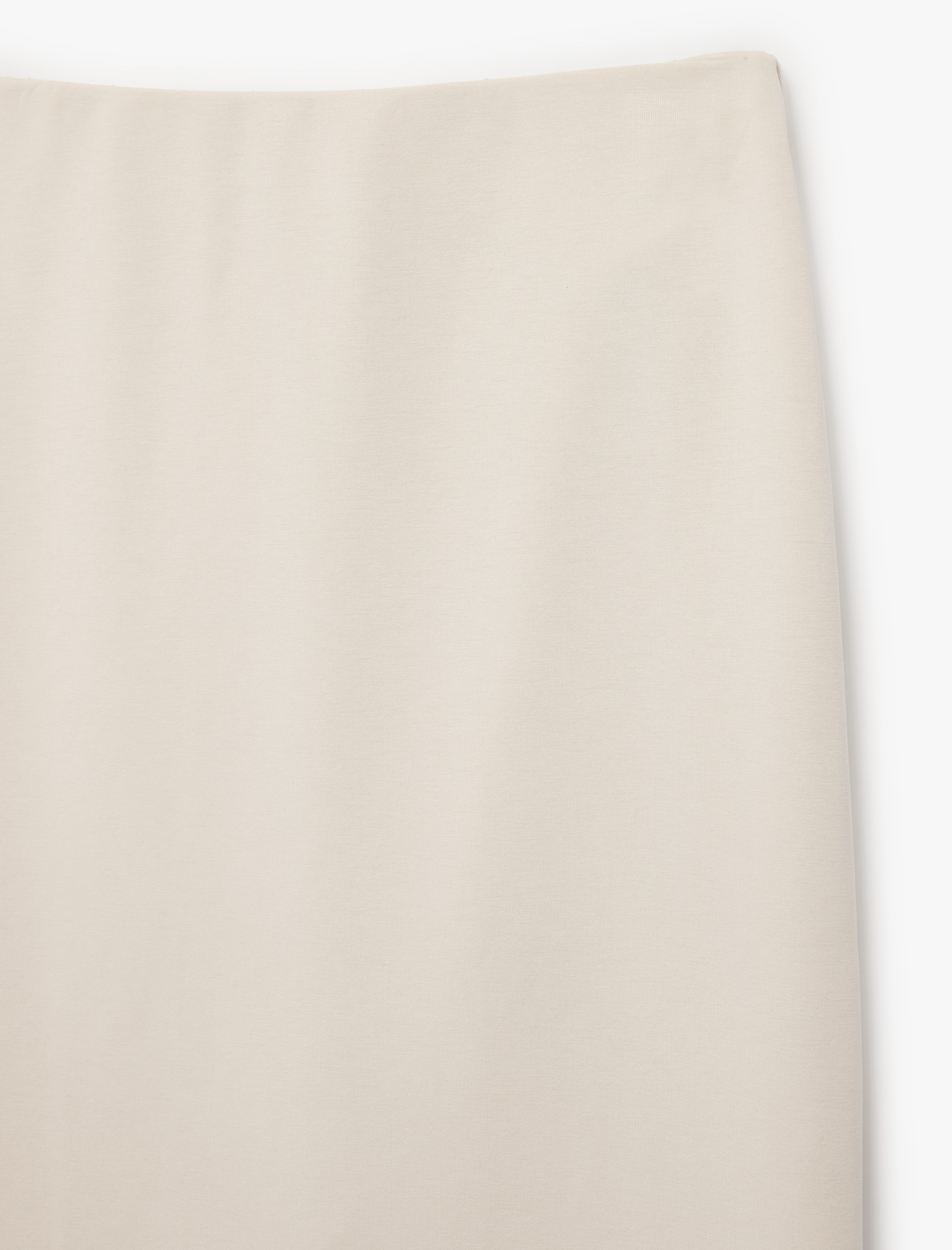   Modal Kumaş Slim Fit Yırtmaçlı Midi Kalem Etek