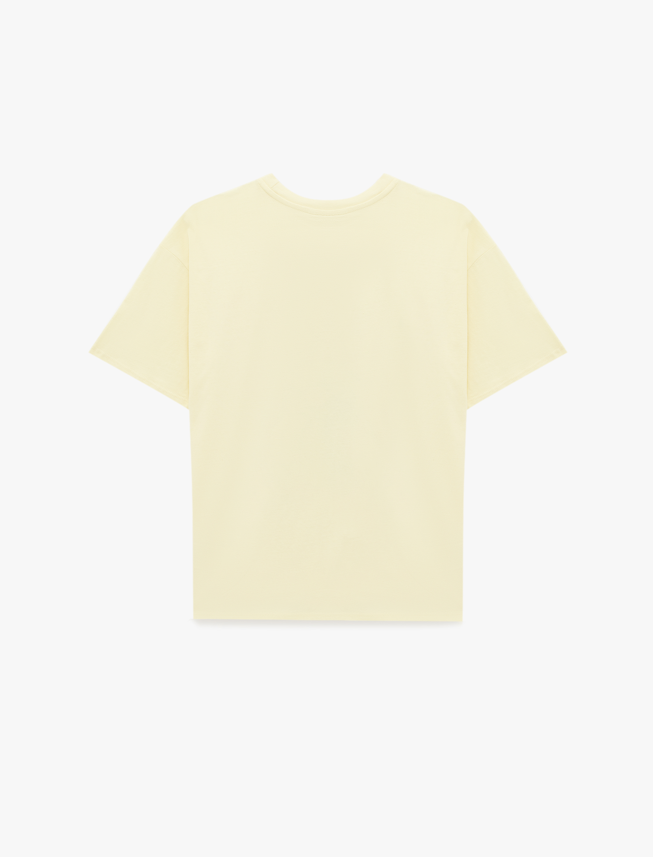   Stitch Lisanslı Kısa Kollu Bisiklet Yaka Baskılı Tişört