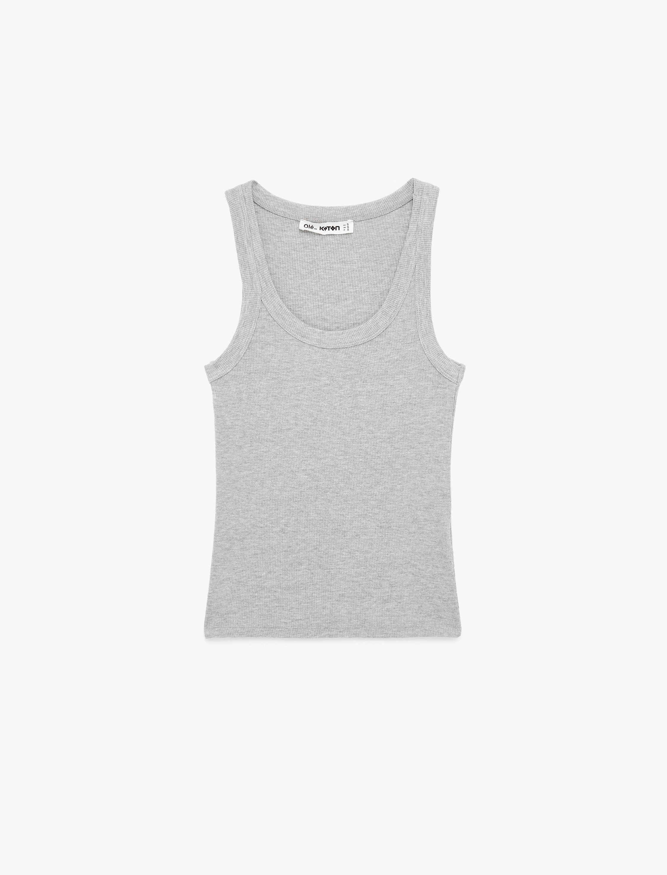   Kaşkorse U Yaka Kolsuz Slim Fit Atlet